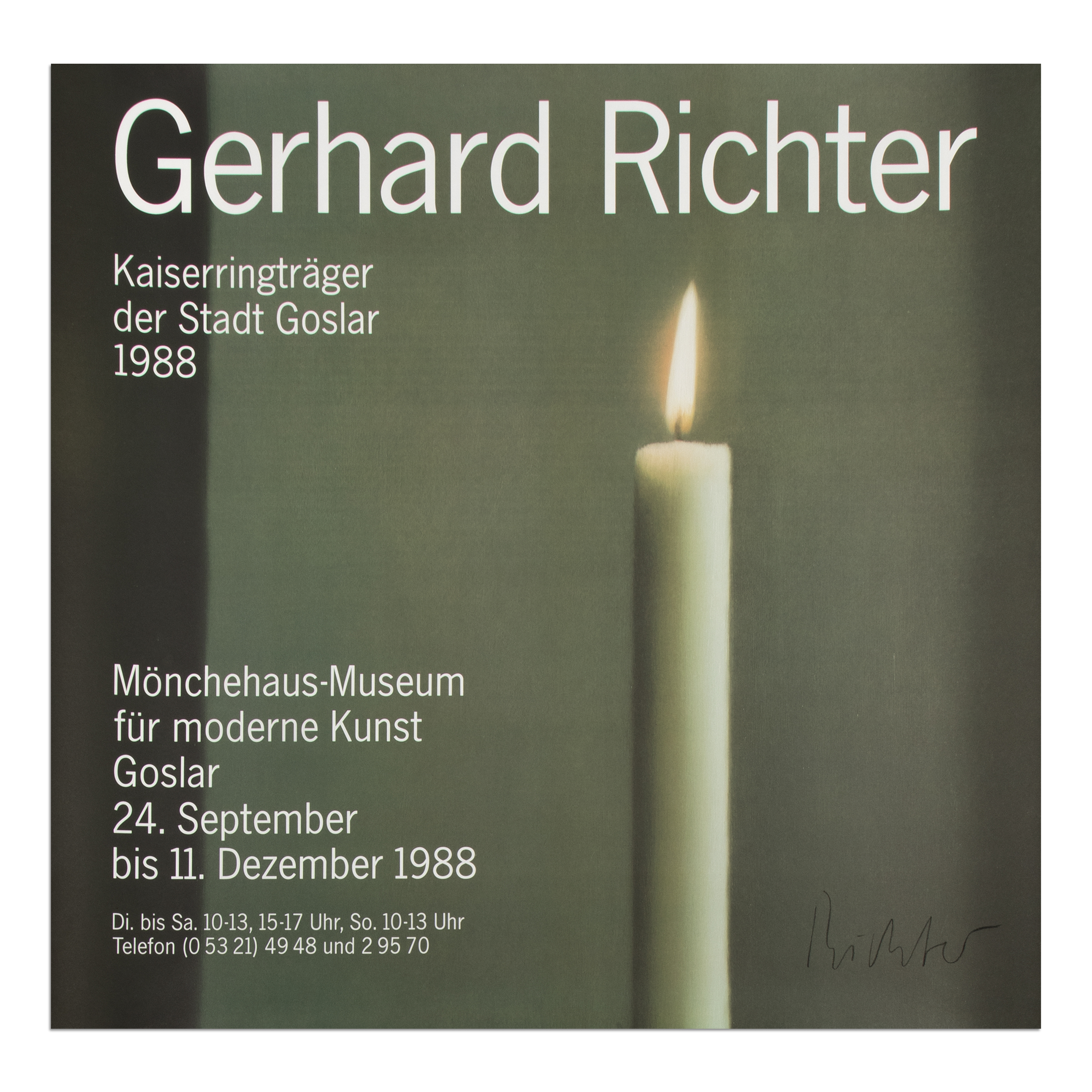 Kerze I (Poster Mönchehaus-Museum) by Gerhard Richter