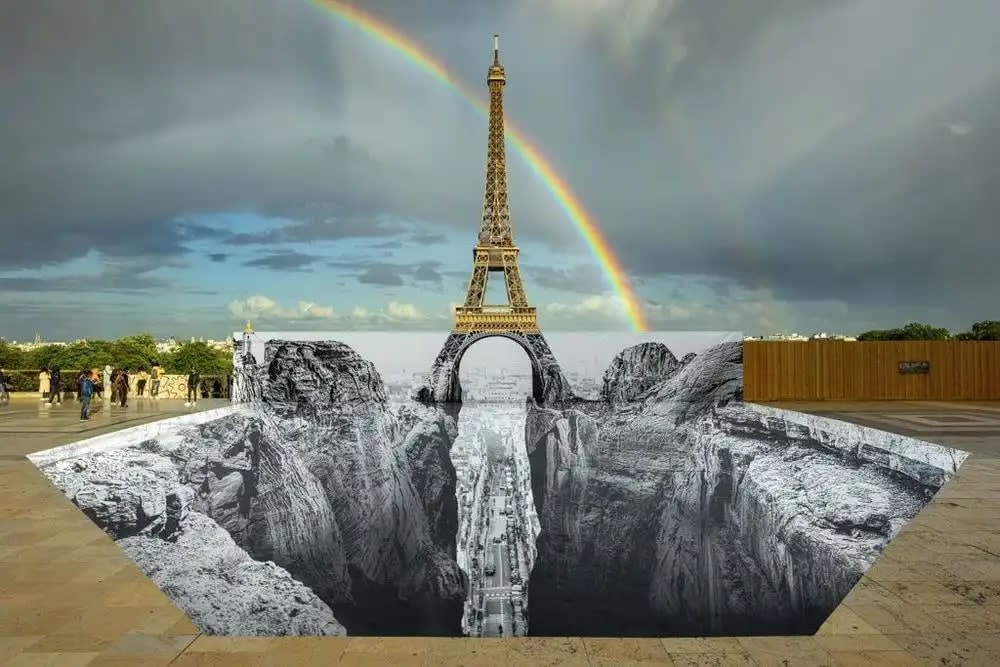 Trompe L’oeil, Les Falaises Du Trocadéro, Paris, France by JR