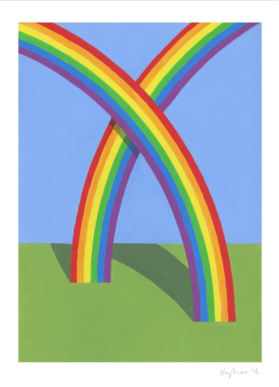 Two Rainbows by Patrick Hughes