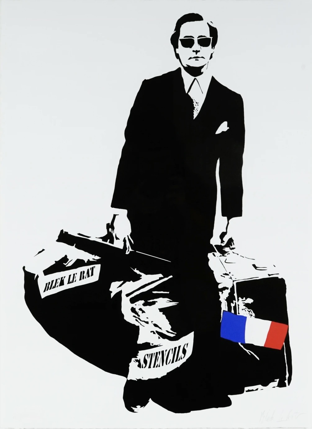 Man Who Walks Through Walls by Blek Le Rat