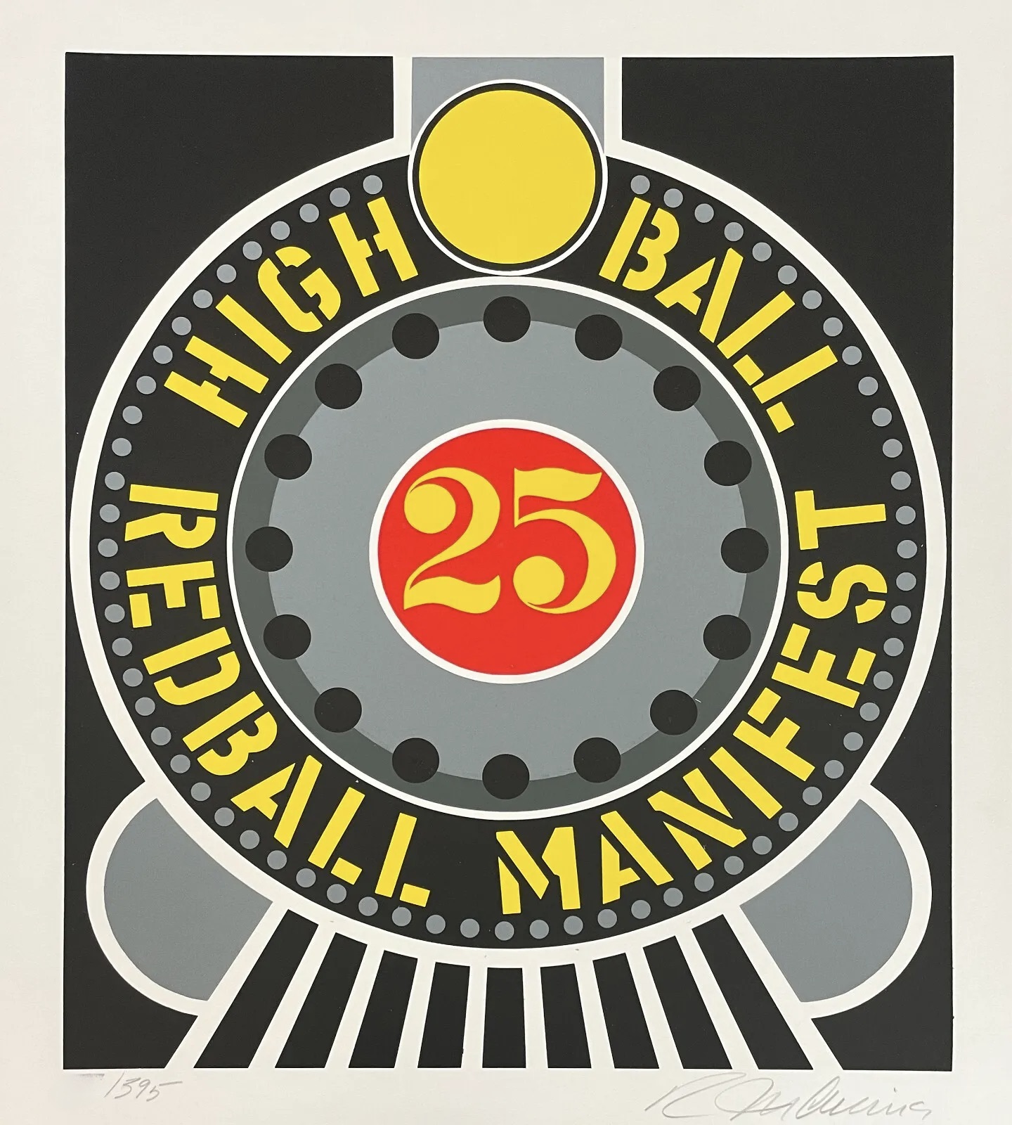 High Ball Redball Manifest by Robert Indiana