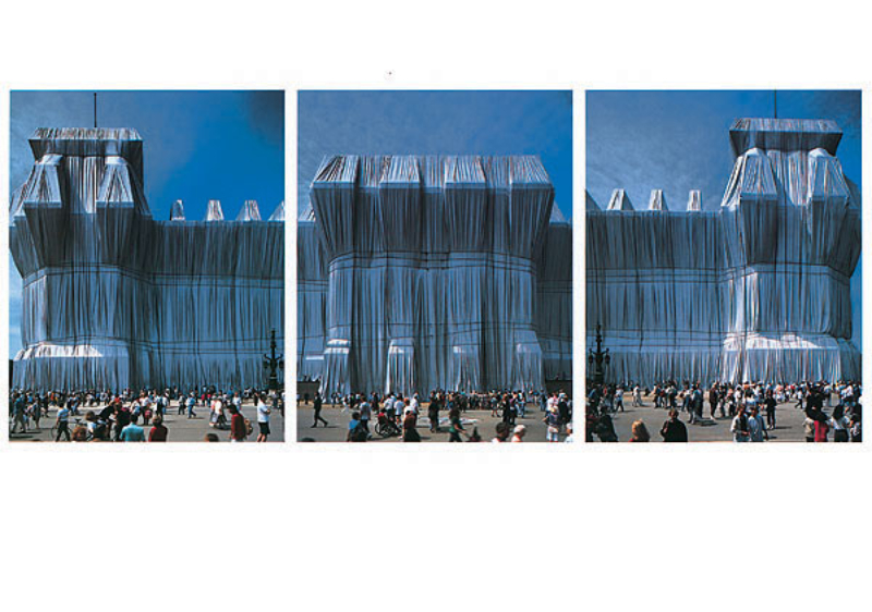 Reichstag Westfassade Triptychon by Christo Composition Gallery