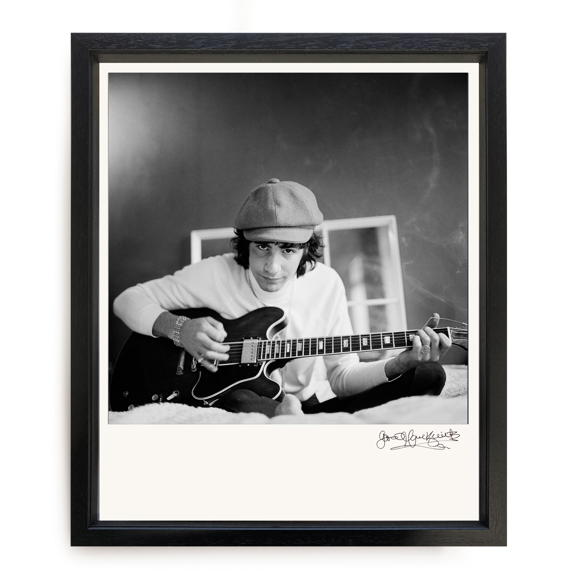 Cat Stevens with Gibson 335 by Gered Mankowitz