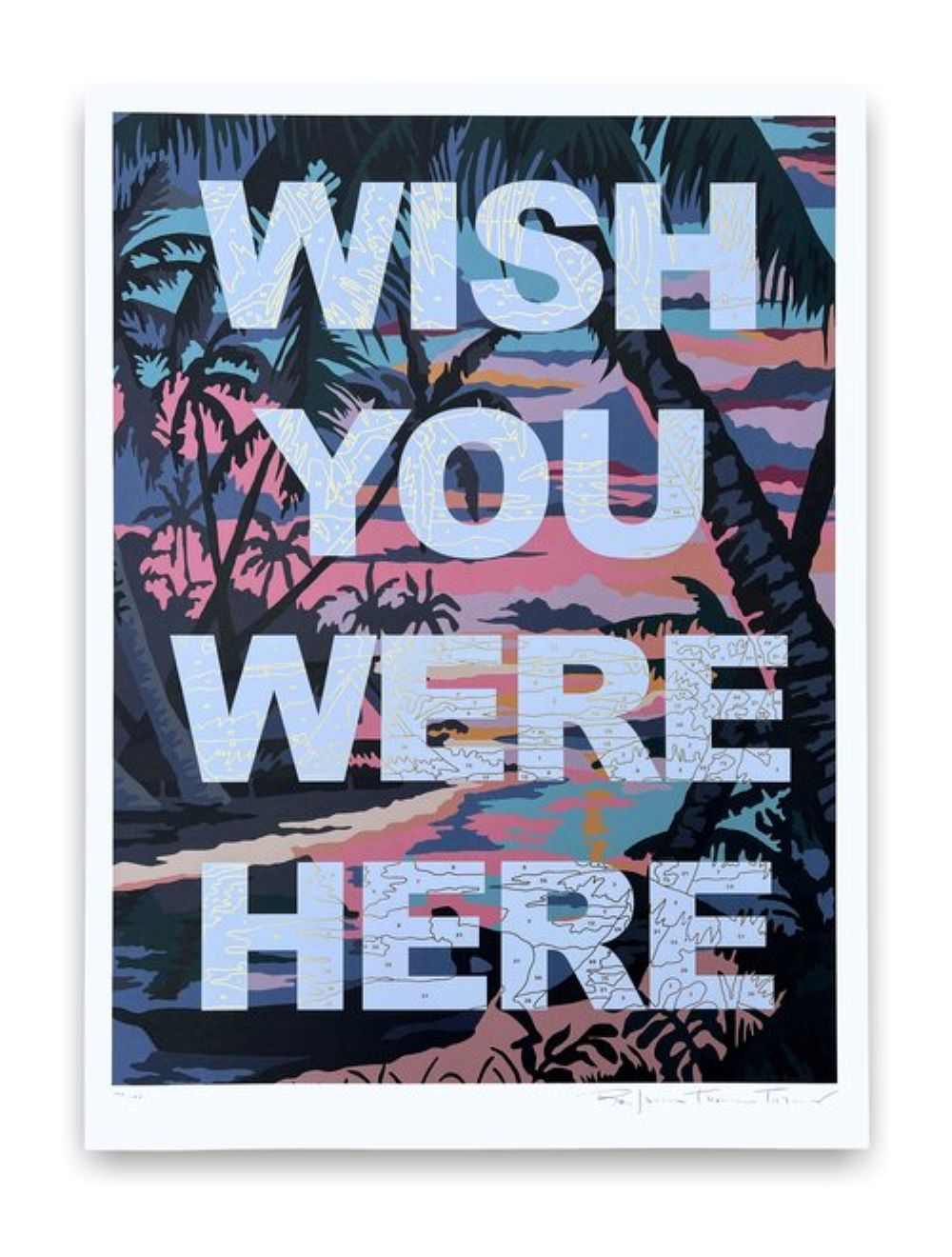 Wish You Were Here (Gold Foil) by Benjamin Thomas Taylor