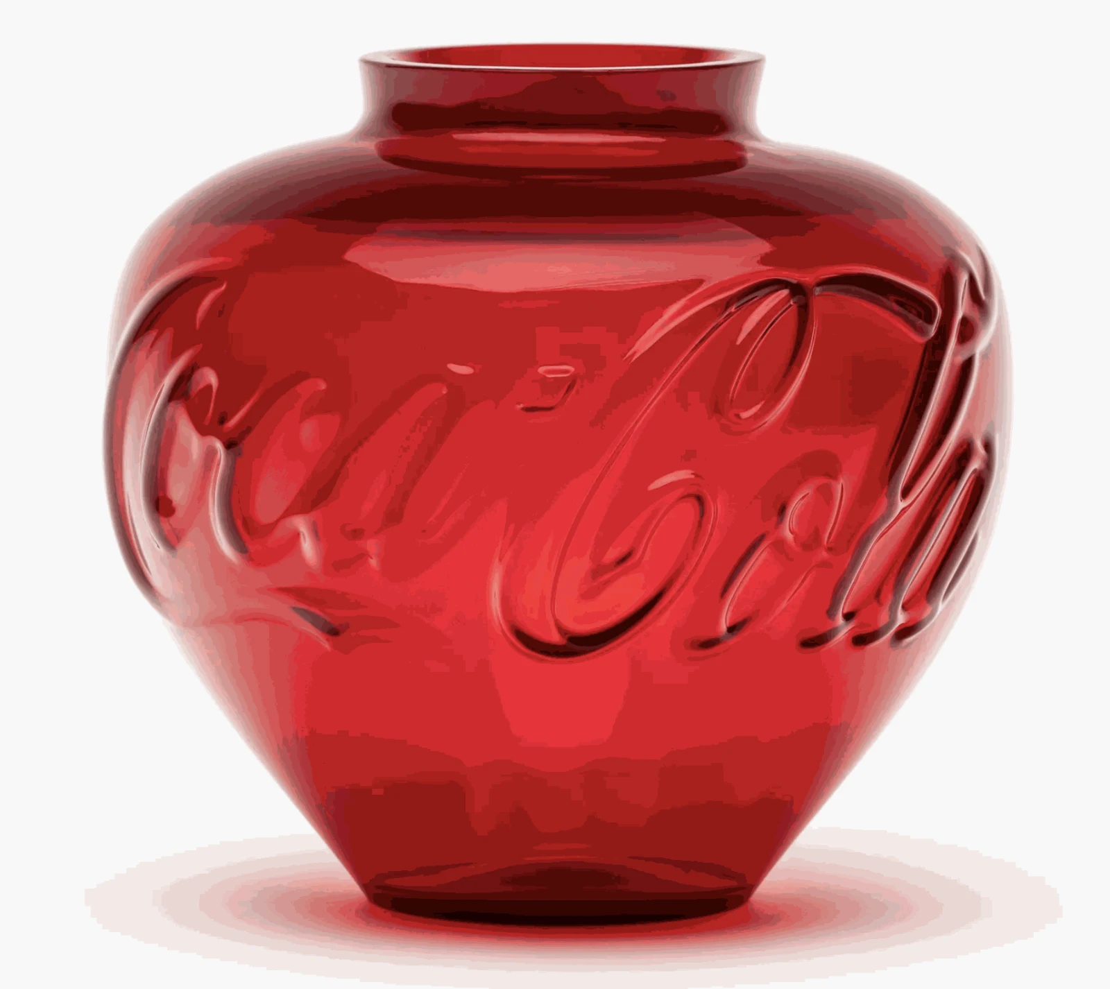 Glass Vase (Coca Cola) by Ai Weiwei