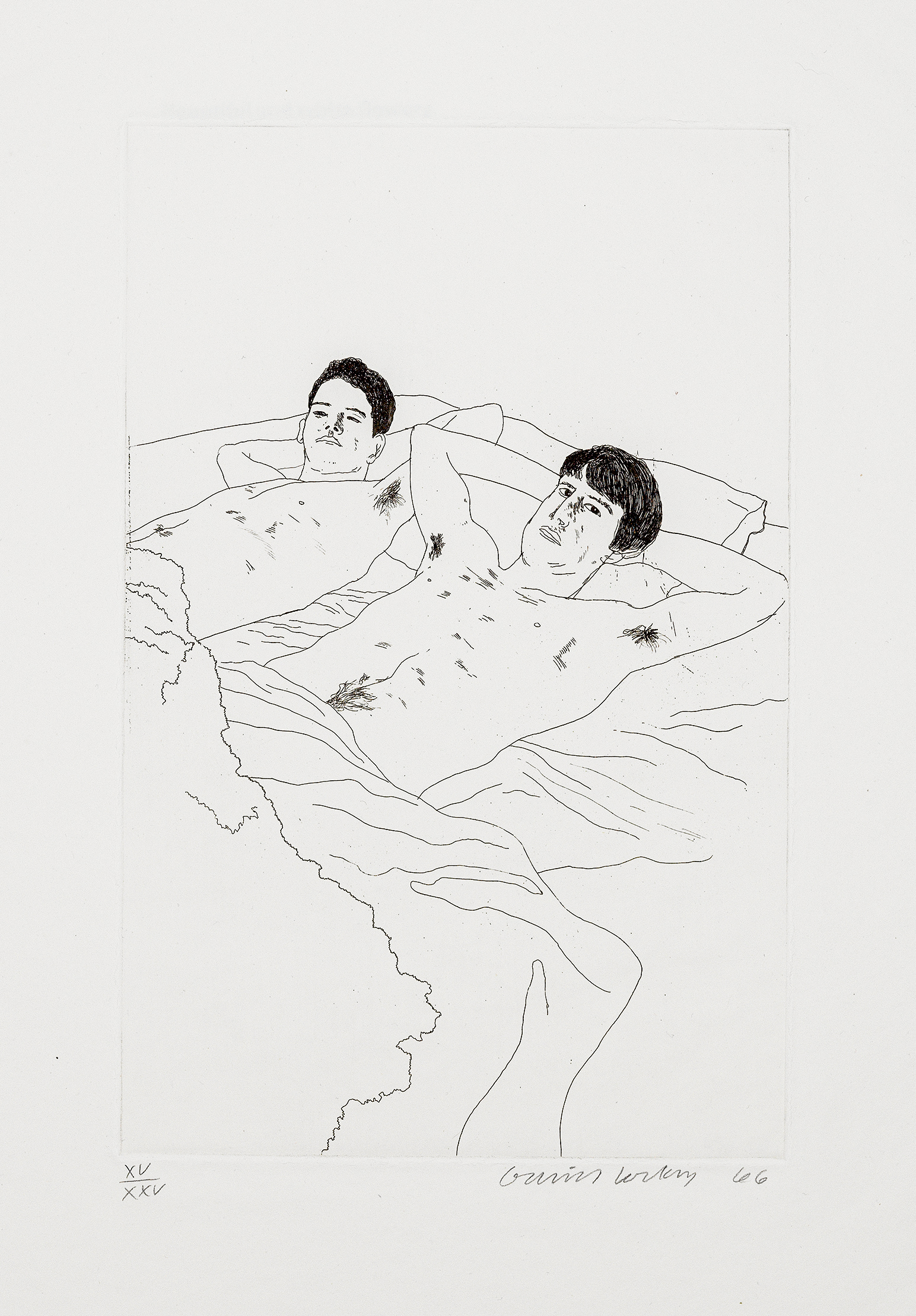 In despair by David Hockney