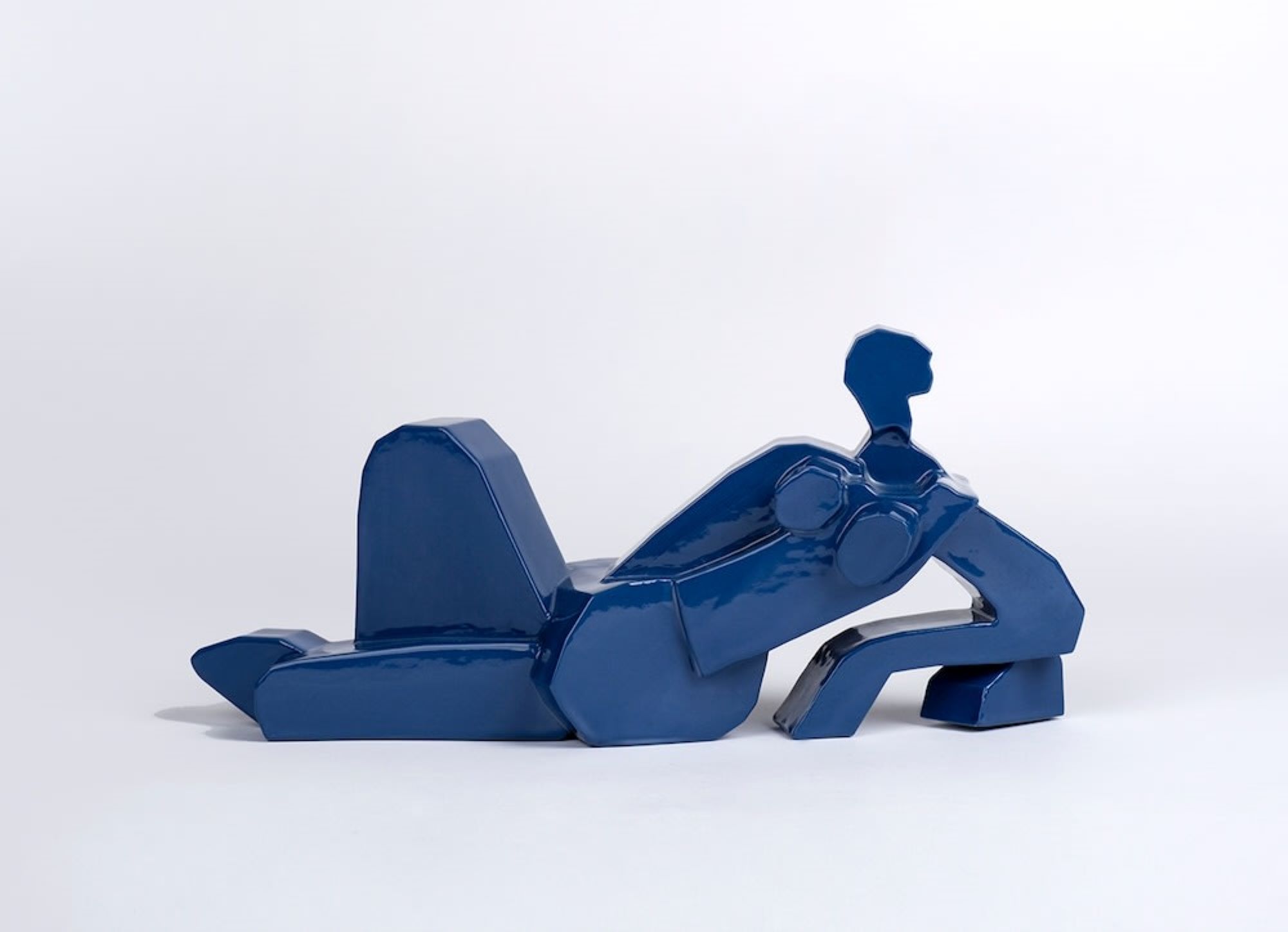 Reclining Nude – Blue by Jonathan Chapline