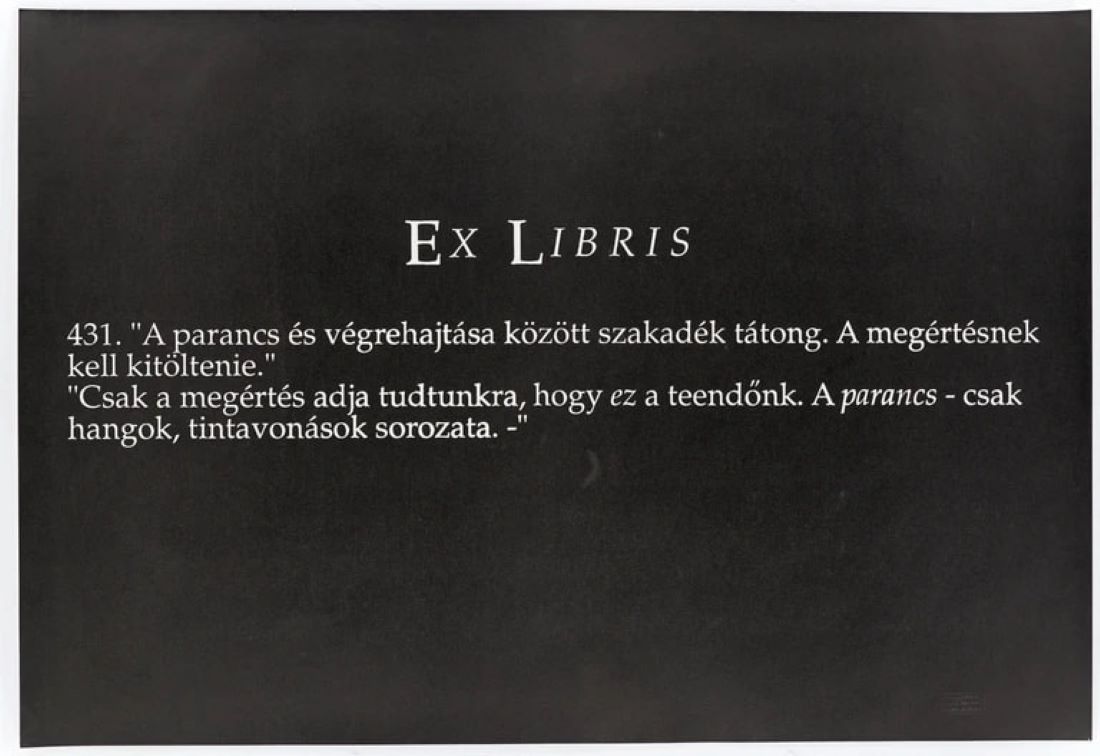 Ex Libris (401, 431, 432) by Joseph Kosuth