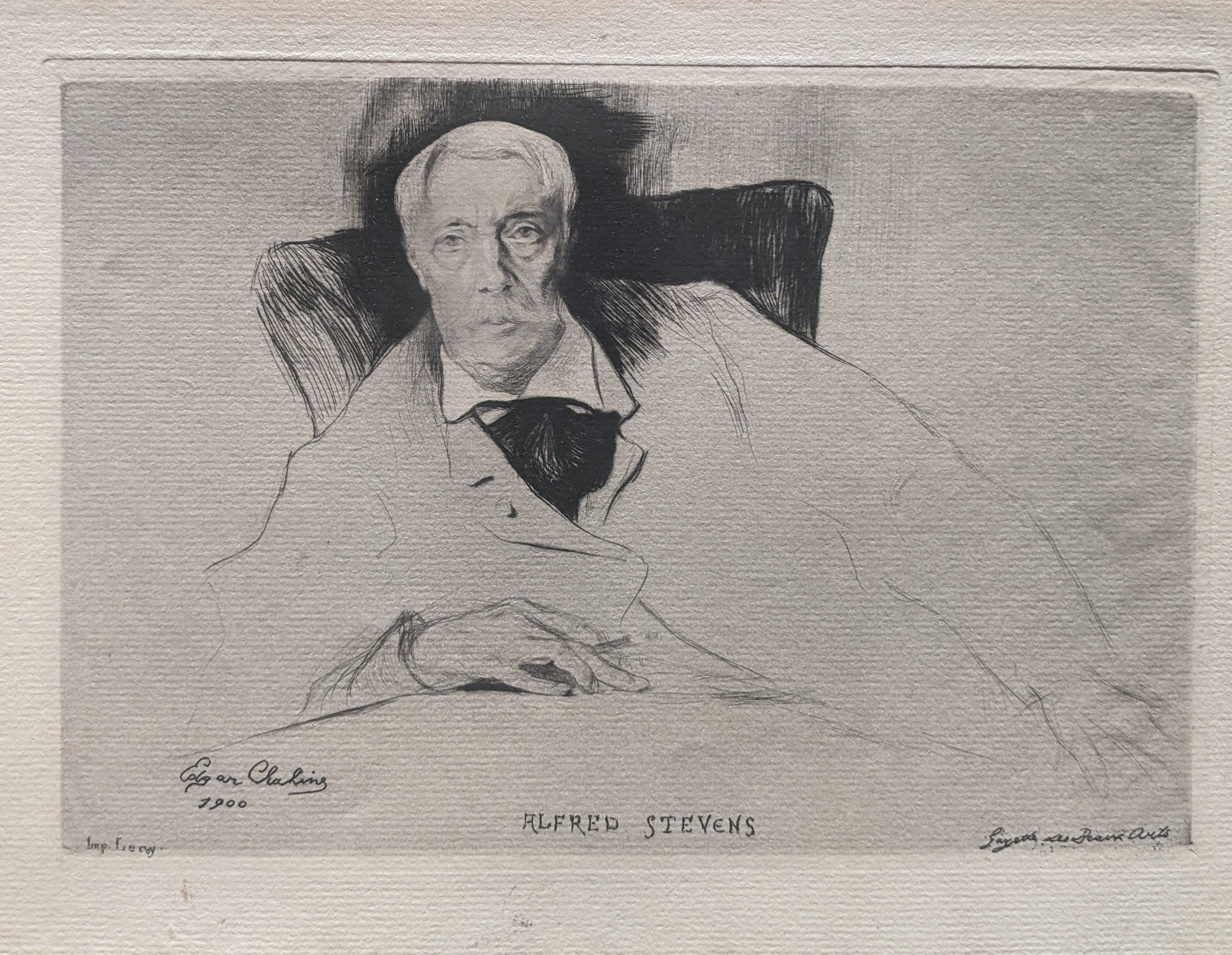 Alfred Stevens by Edgar Chahine