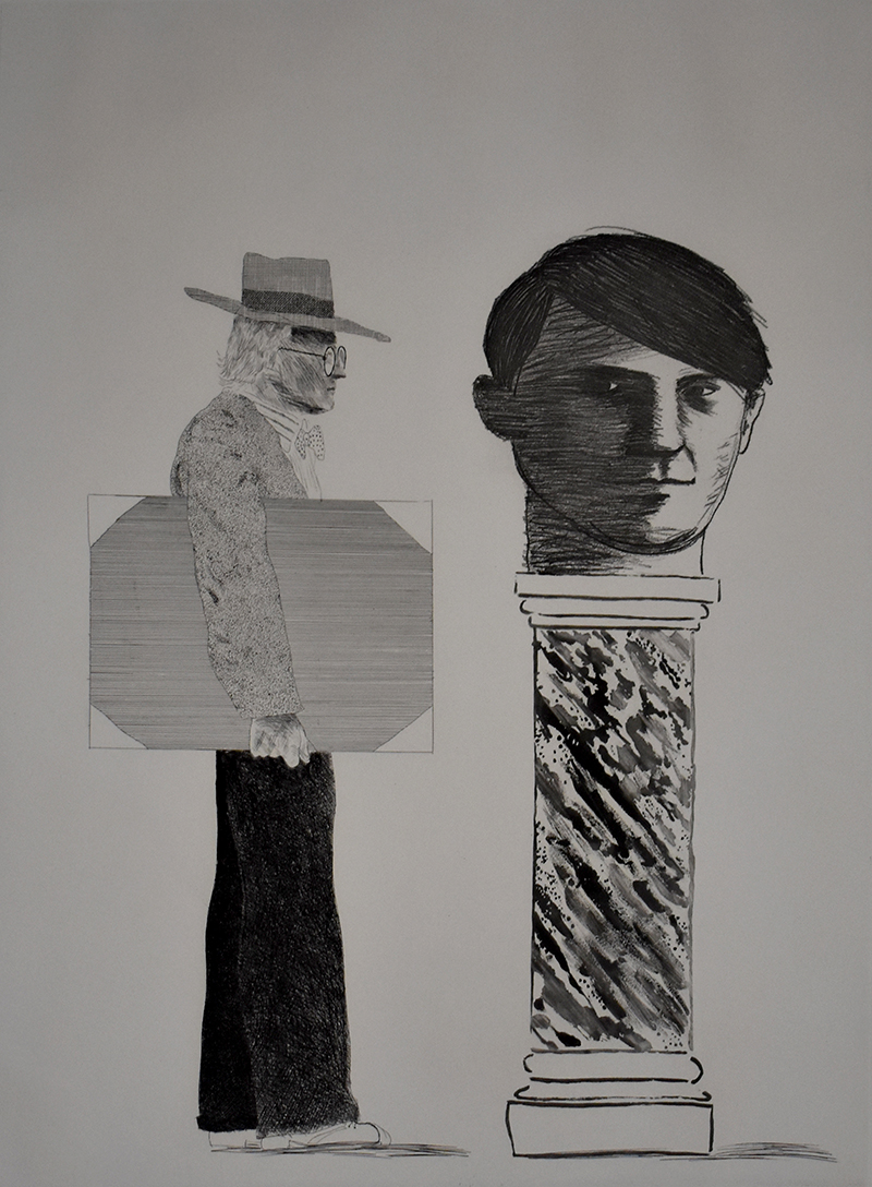 The Student, Homage to Picasso by David Hockney