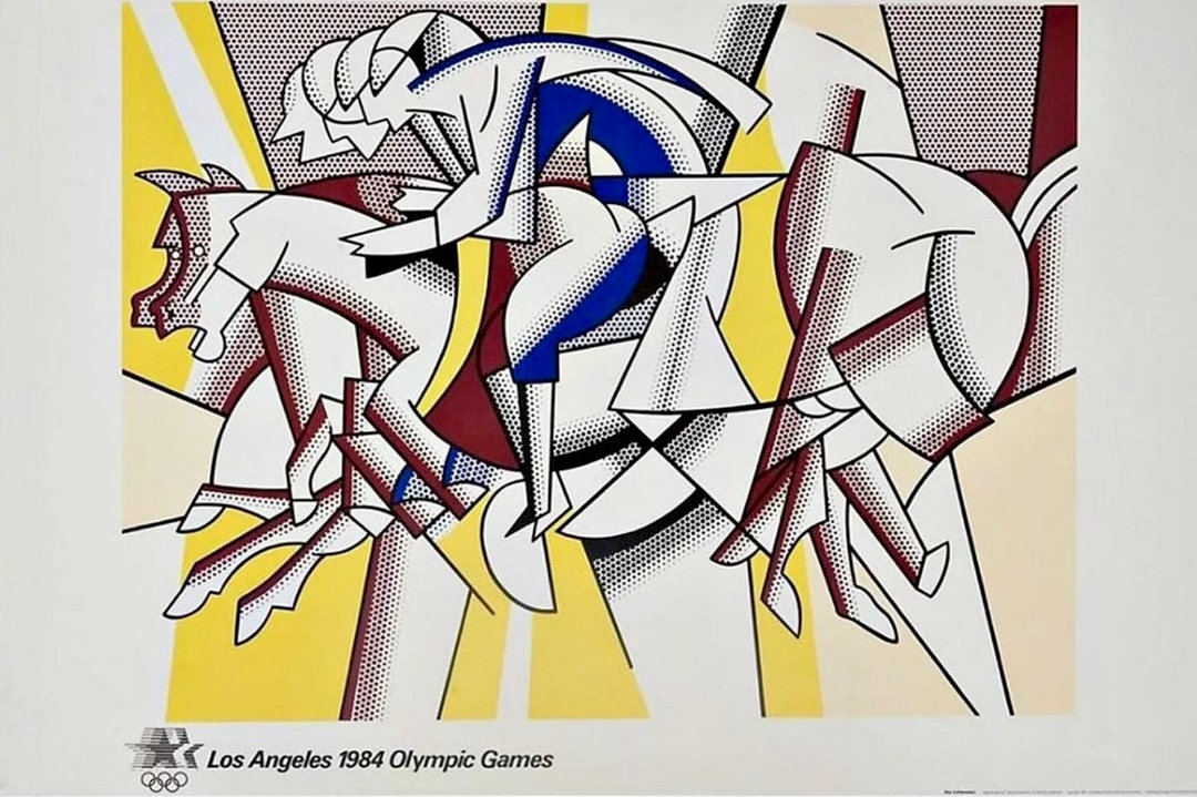 Roy Lichtenstein 1984 Los Angeles Olympics Poster by Roy Lichtenstein