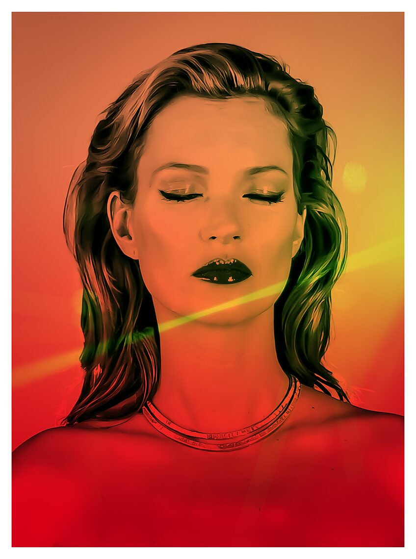 Chris Levine Kate Moss Print from the Icons Series by Chris Levine