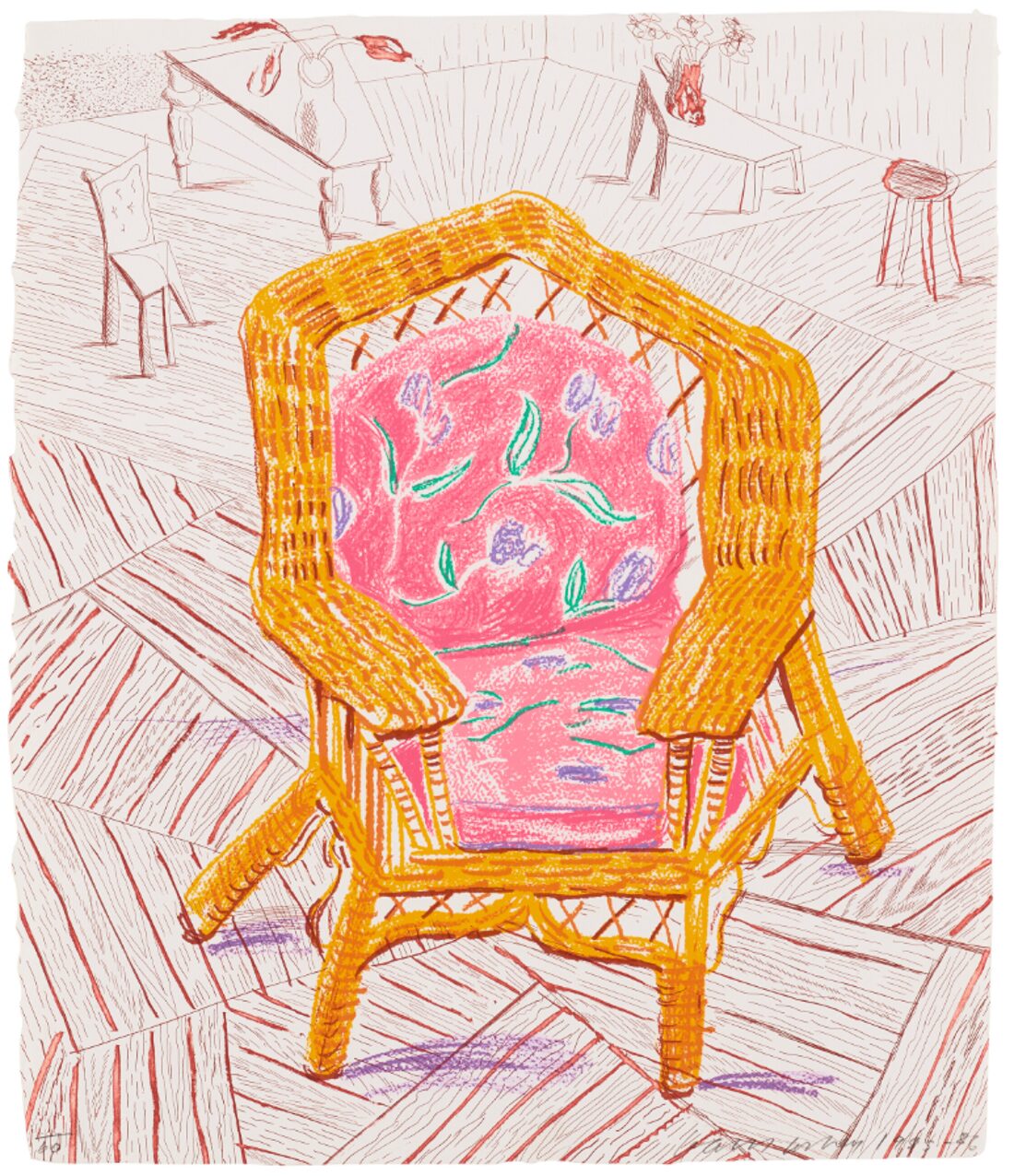 David Hockney Number One Chair by David Hockney