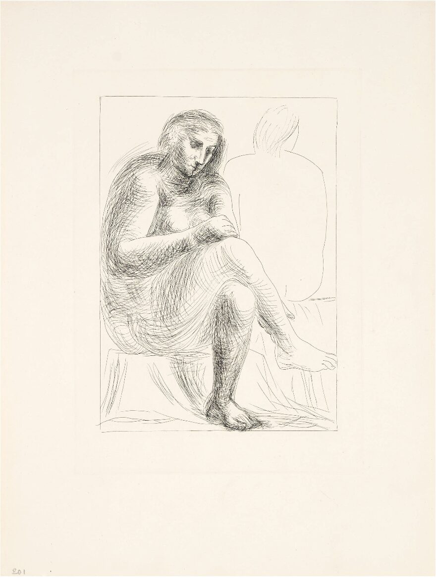 Au bain (Suite Vollard 3) by Pablo Picasso