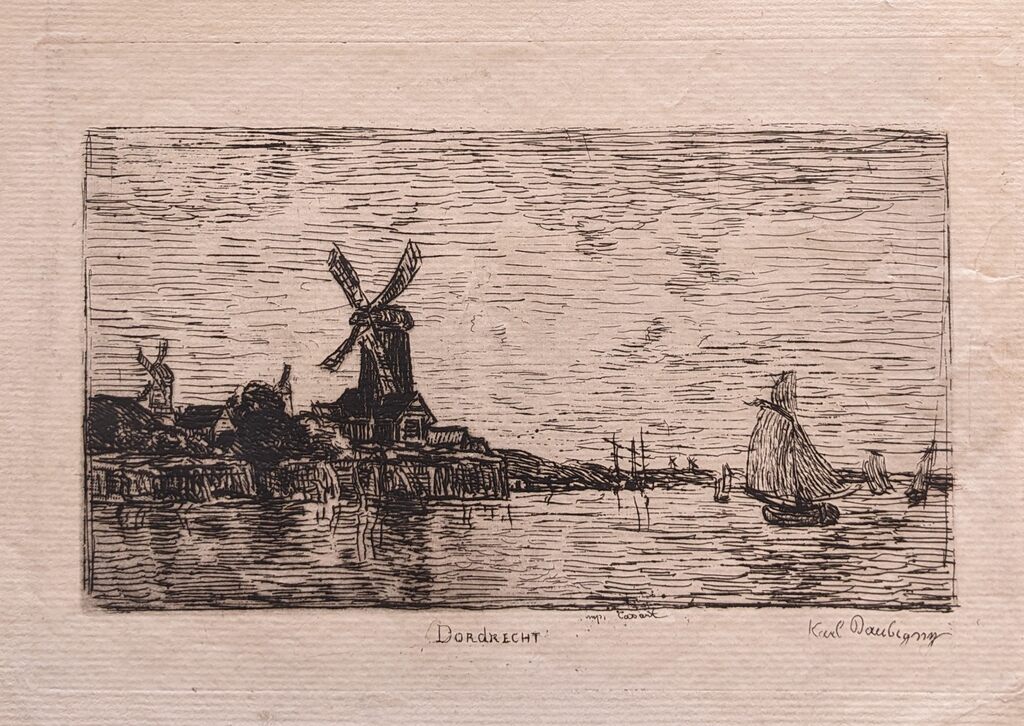 Dordrecht by Karl Pierre Daubigny