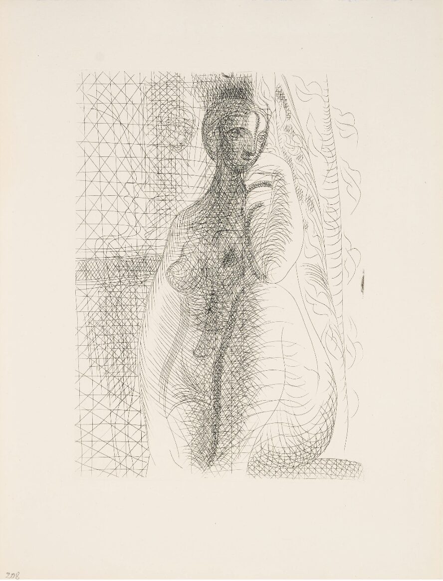 Femme nue, la jambe pliée (Suite Vollard 8) by Pablo Picasso