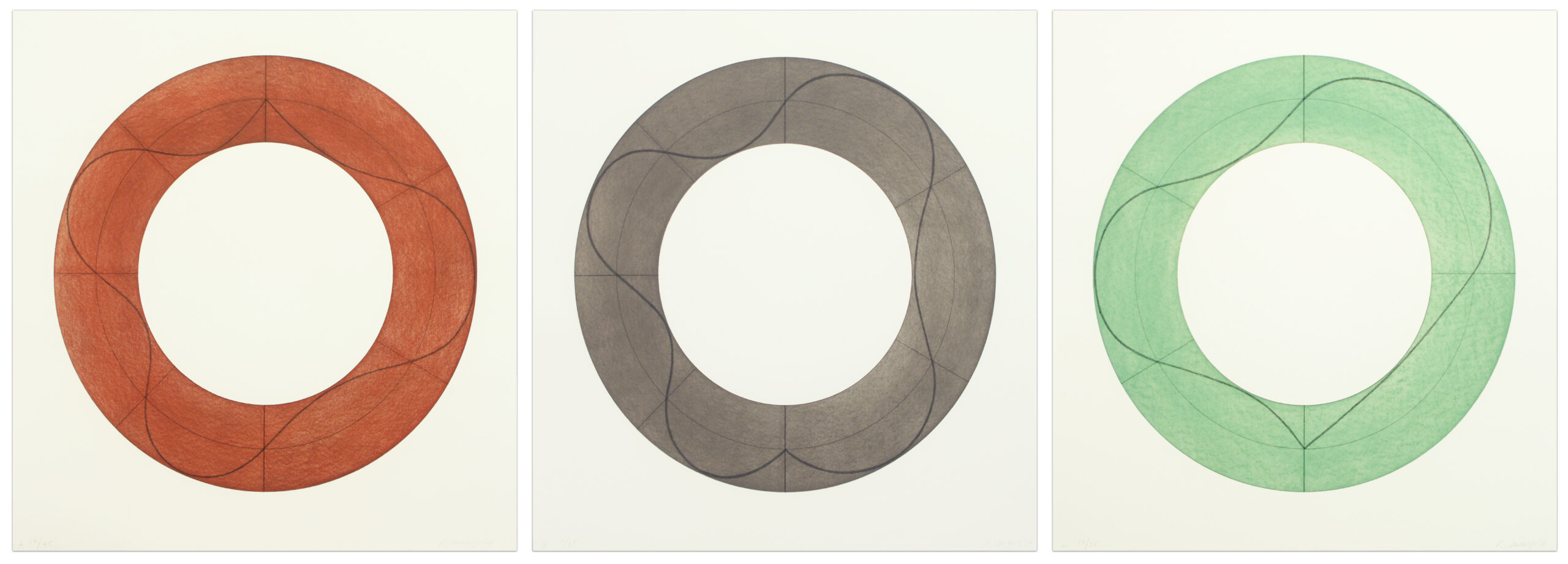 Ring Image A, B & C by Robert Mangold