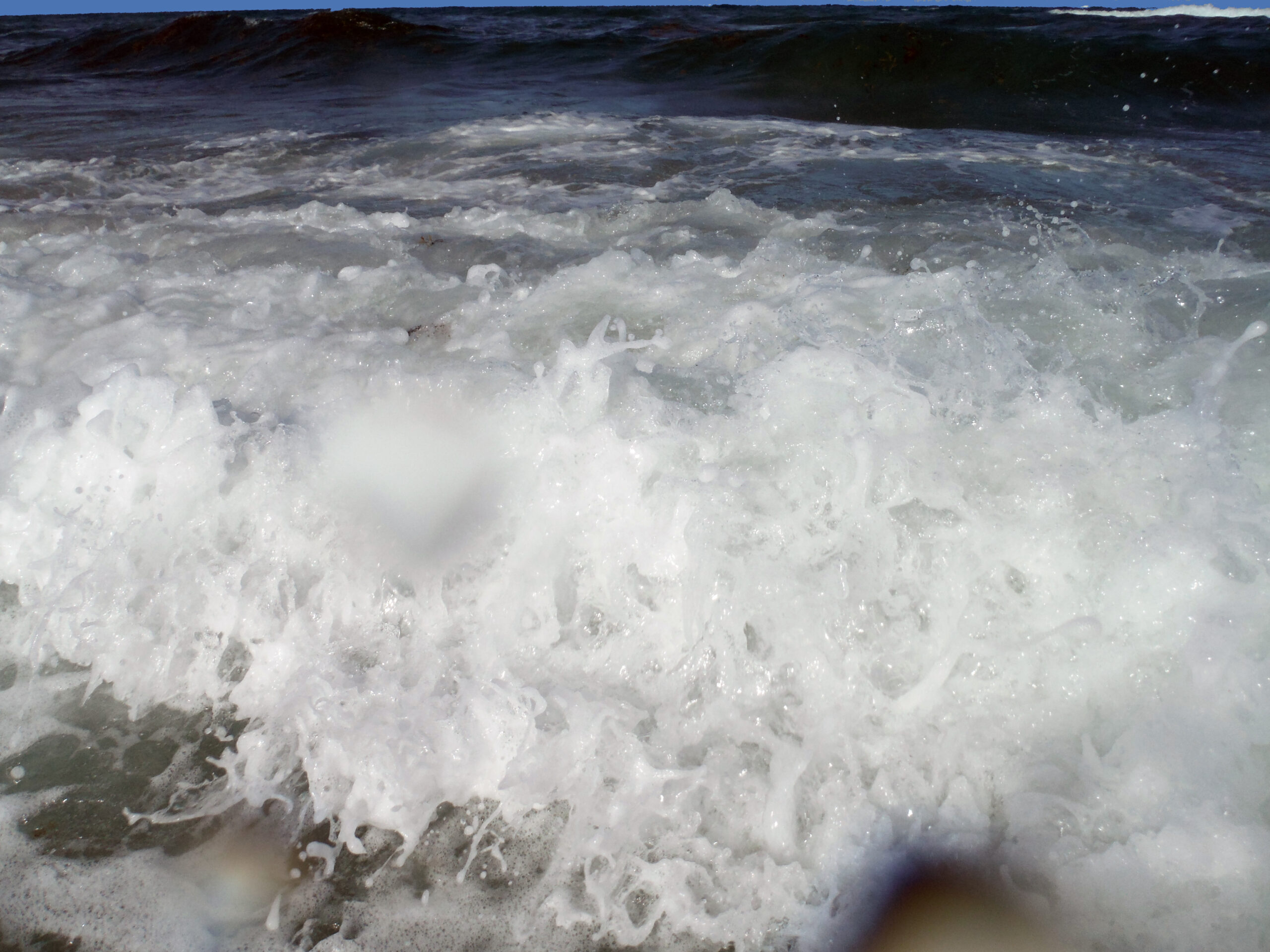 Ocean Wave Blue Horizon by Clifford Singer