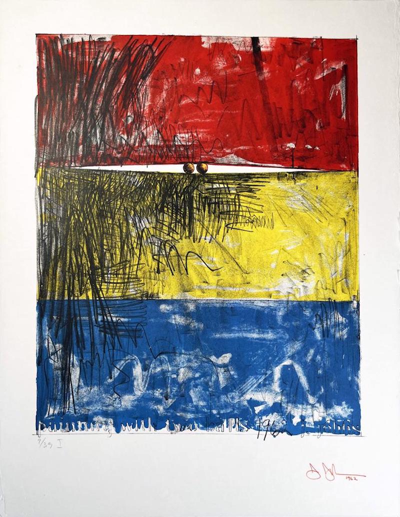 Painting with Two Balls I by Jasper Johns