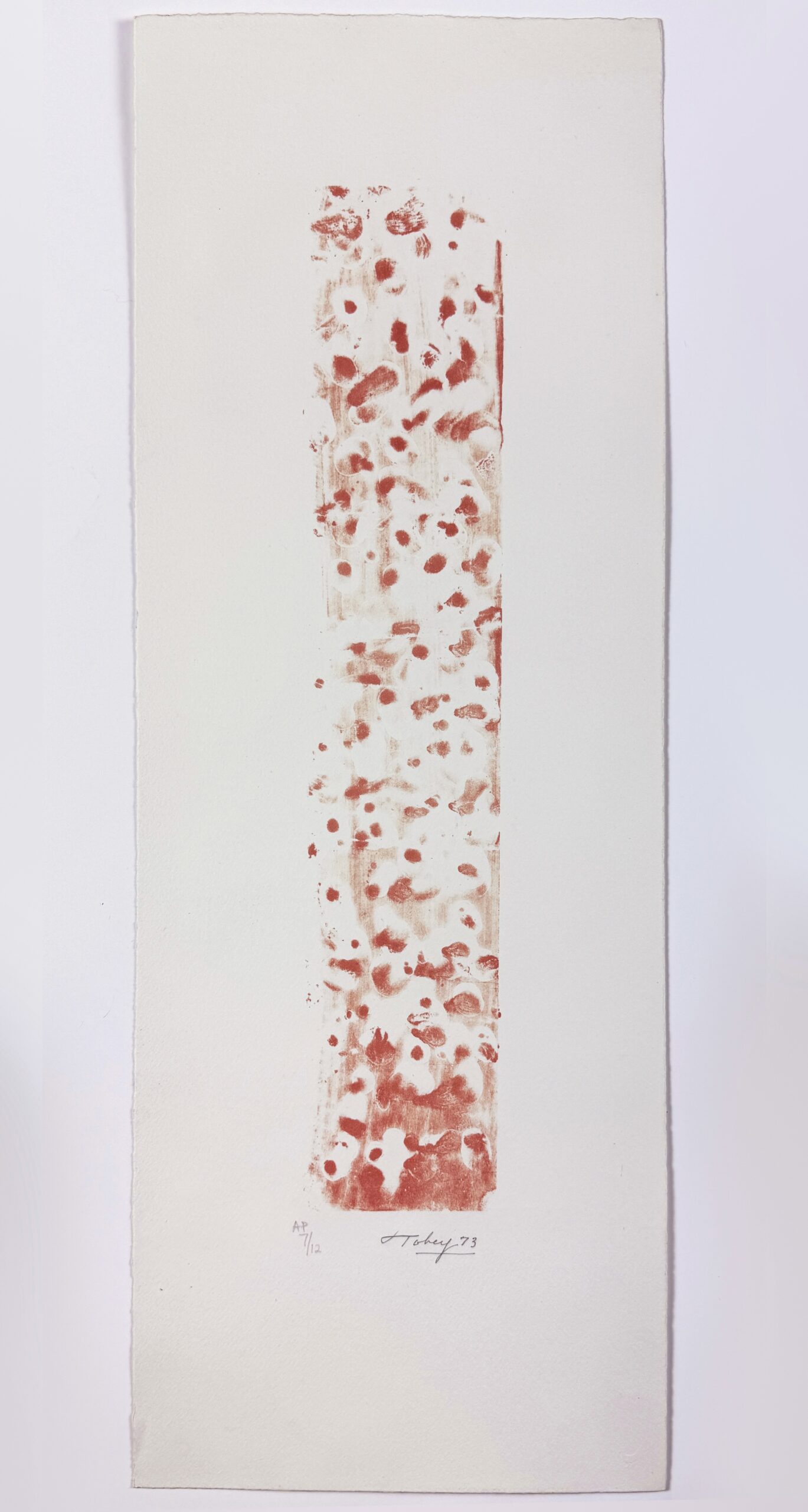 Underwater Fragment (red) by Mark Tobey