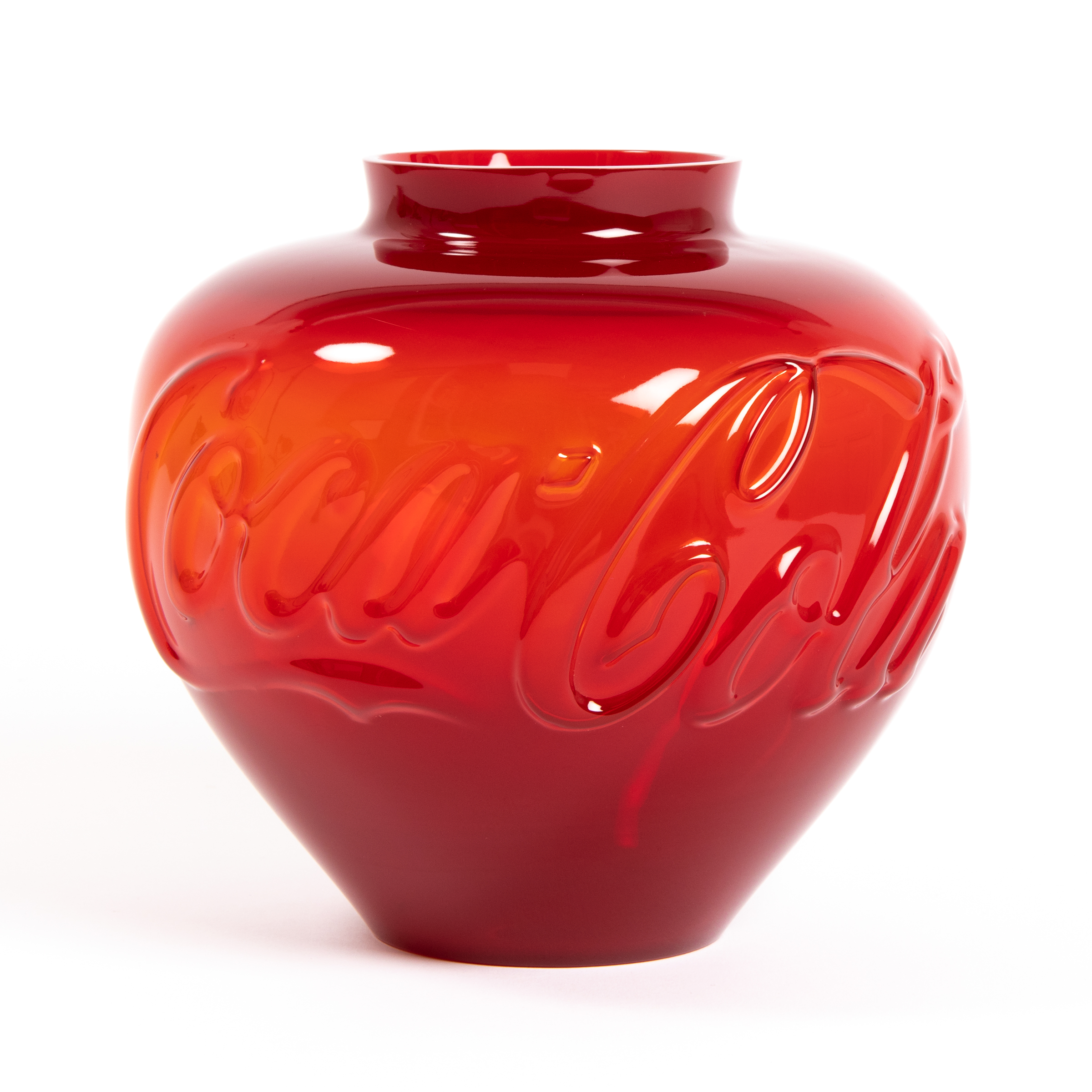 Coca-Cola Glass Vase by Ai Weiwei