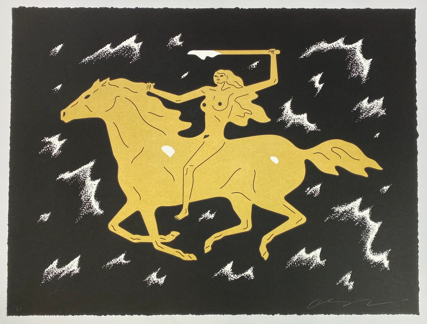 Sirens of the Night (gold) by Cleon Peterson