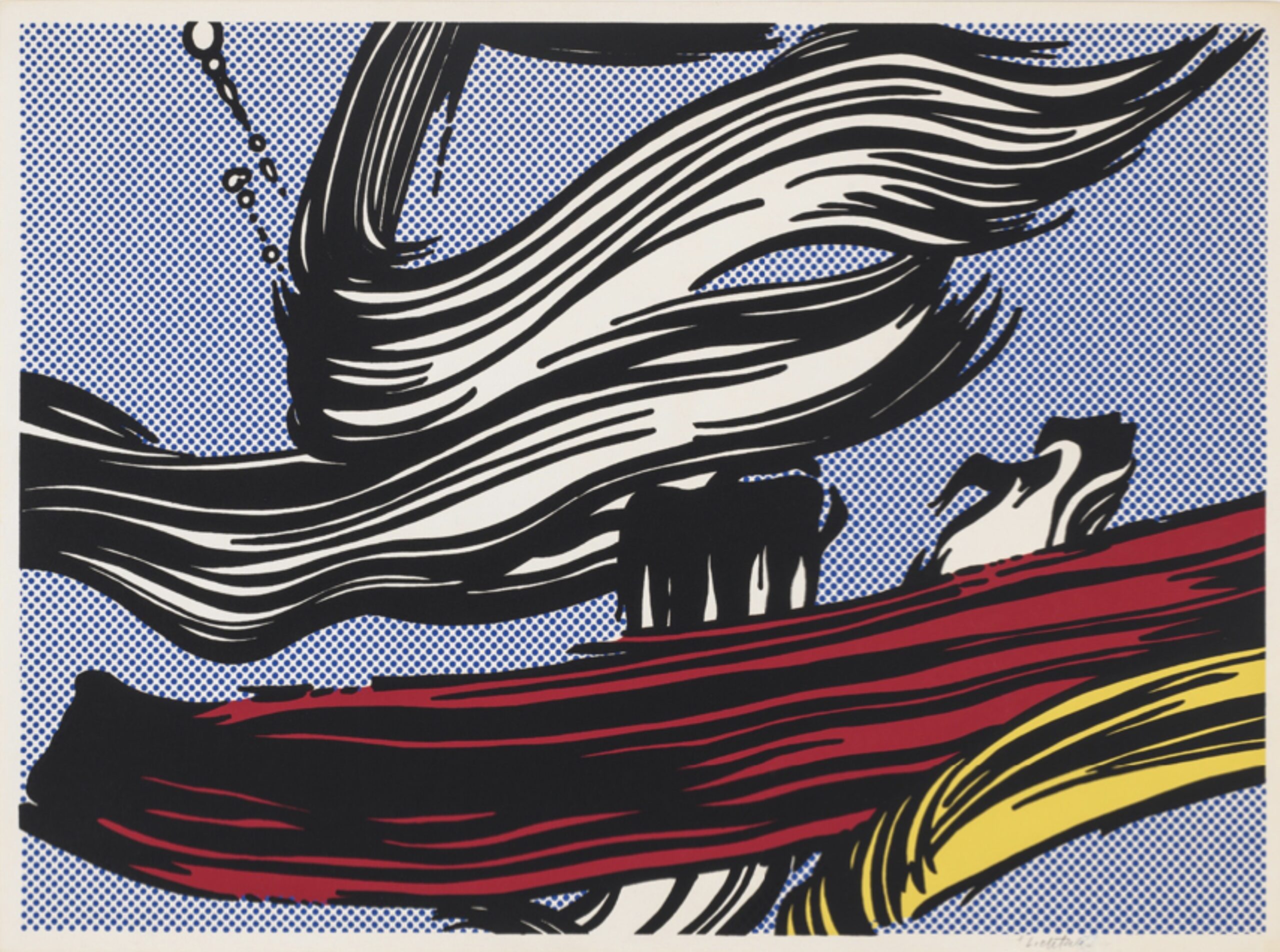 Brushstrokes by Roy Lichtenstein