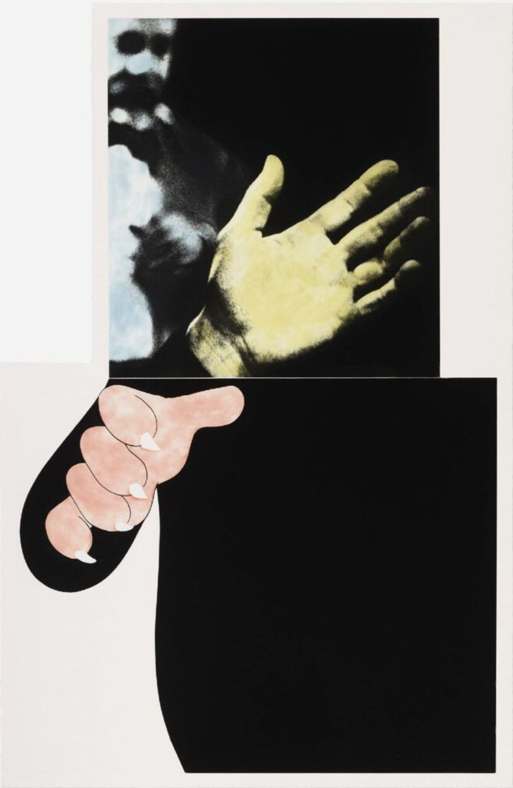 Two Hands (With Distant Figure) by John Baldessari