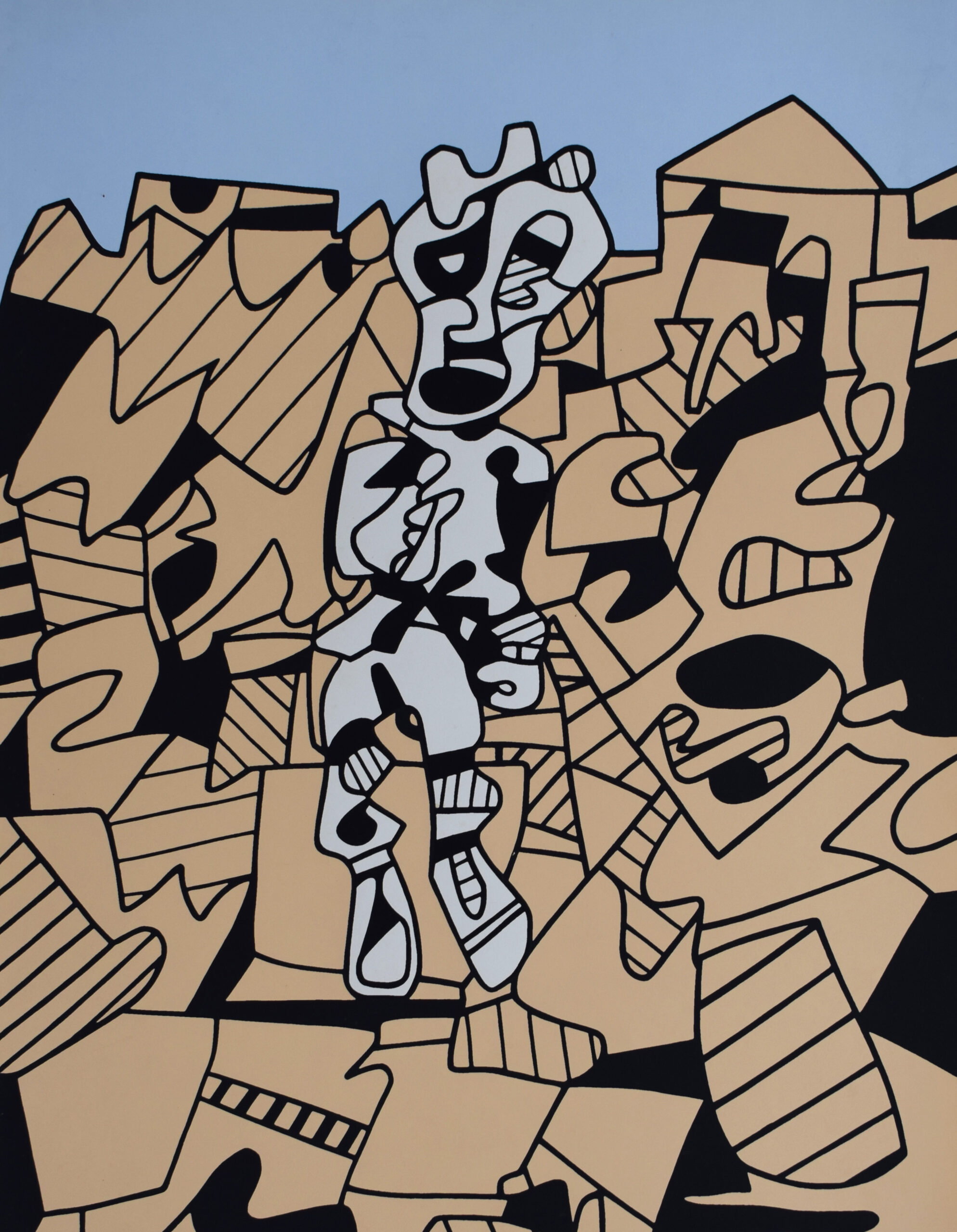 Territory and Peasant by Jean Dubuffet