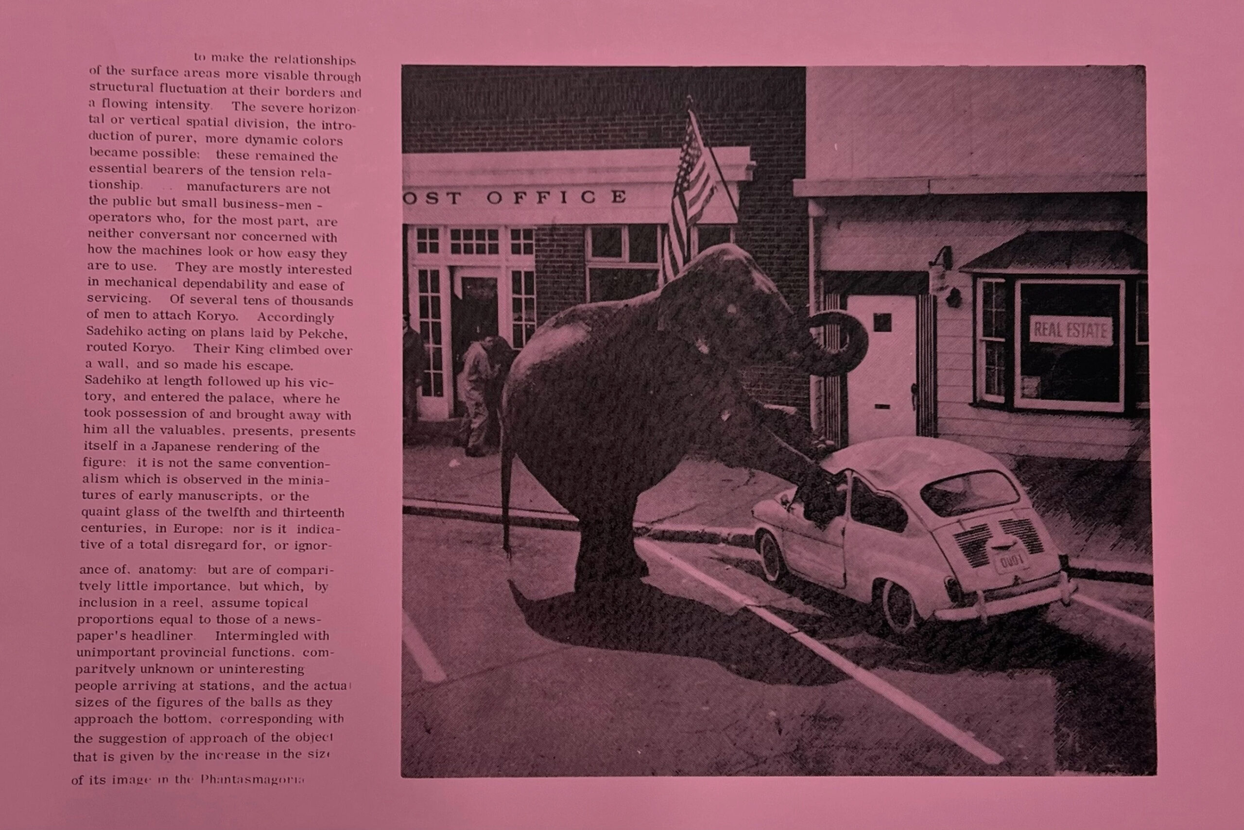 Untitled (Elephant and Real Estate) by Eduardo Paolozzi