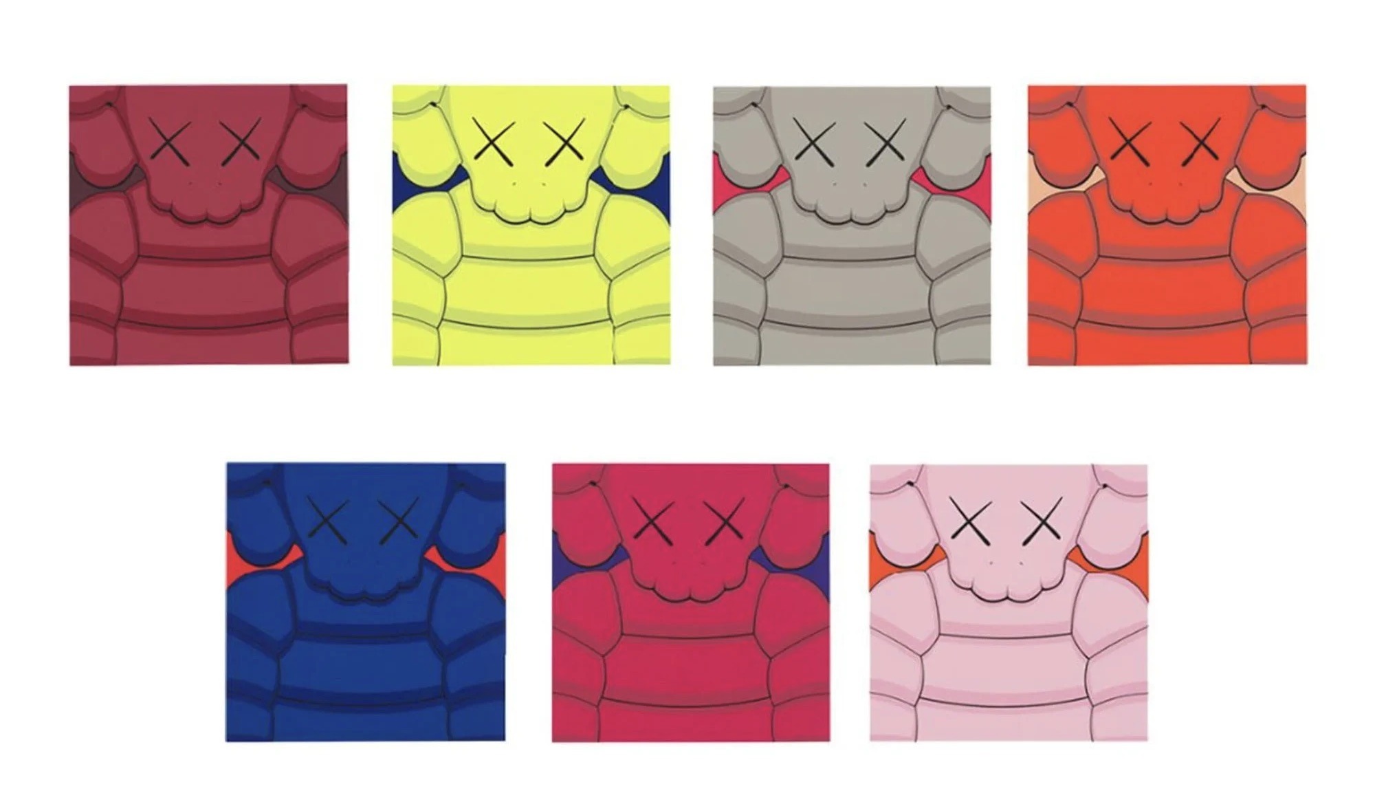 What Party – set of 7 by KAWS