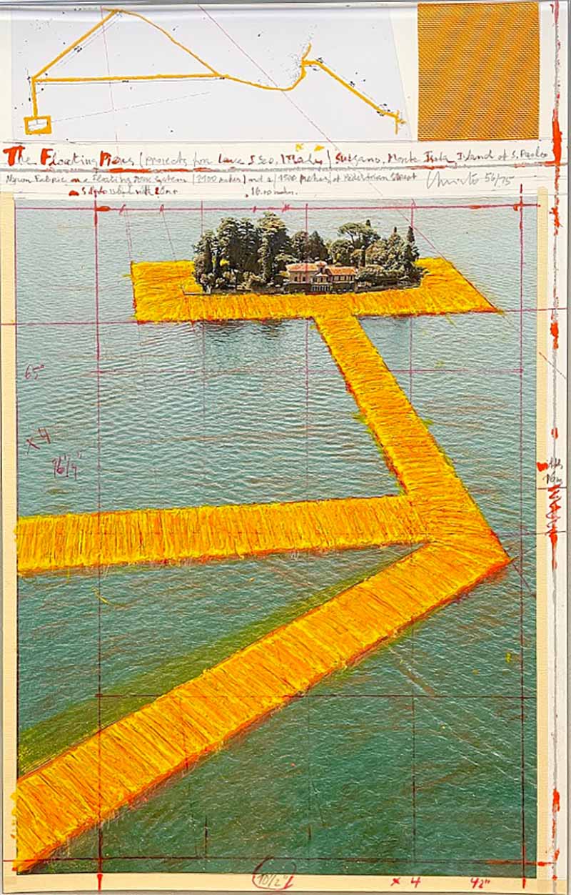 The Floating Piers, Lake Iseo Italy, 2017 by Christo