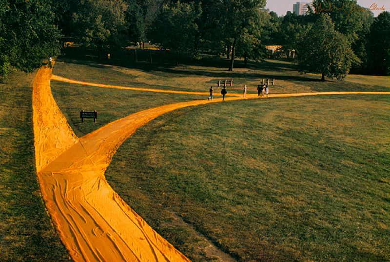 Wrapped Walk Ways by Christo and Jeanne-Claude