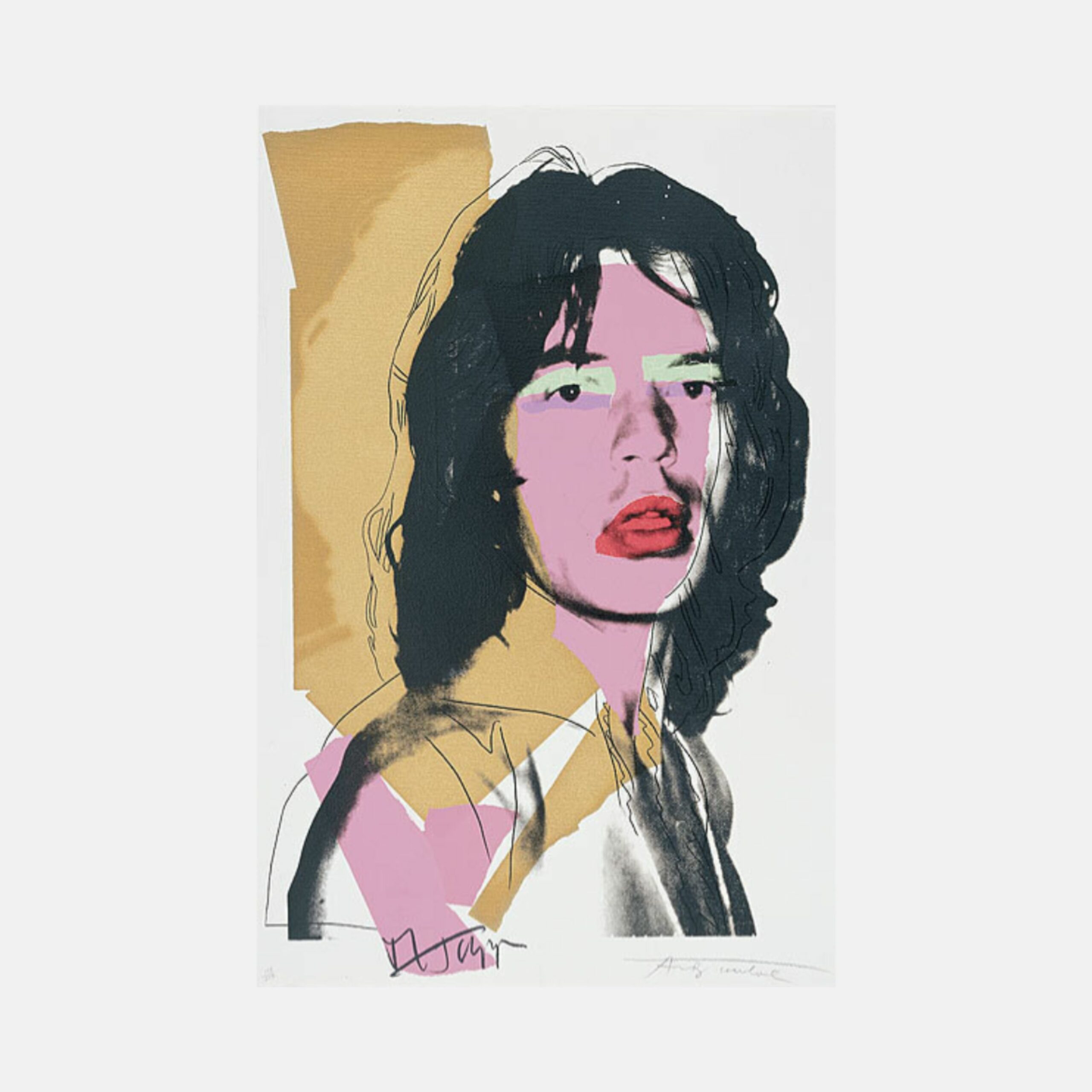 Mick Jagger (F & S II.143) by Andy Warhol