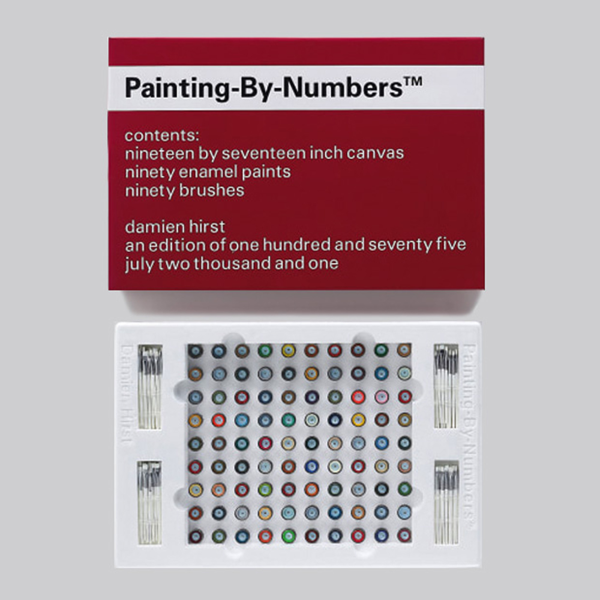 Painting-by-Numbers (Red) by Damien Hirst