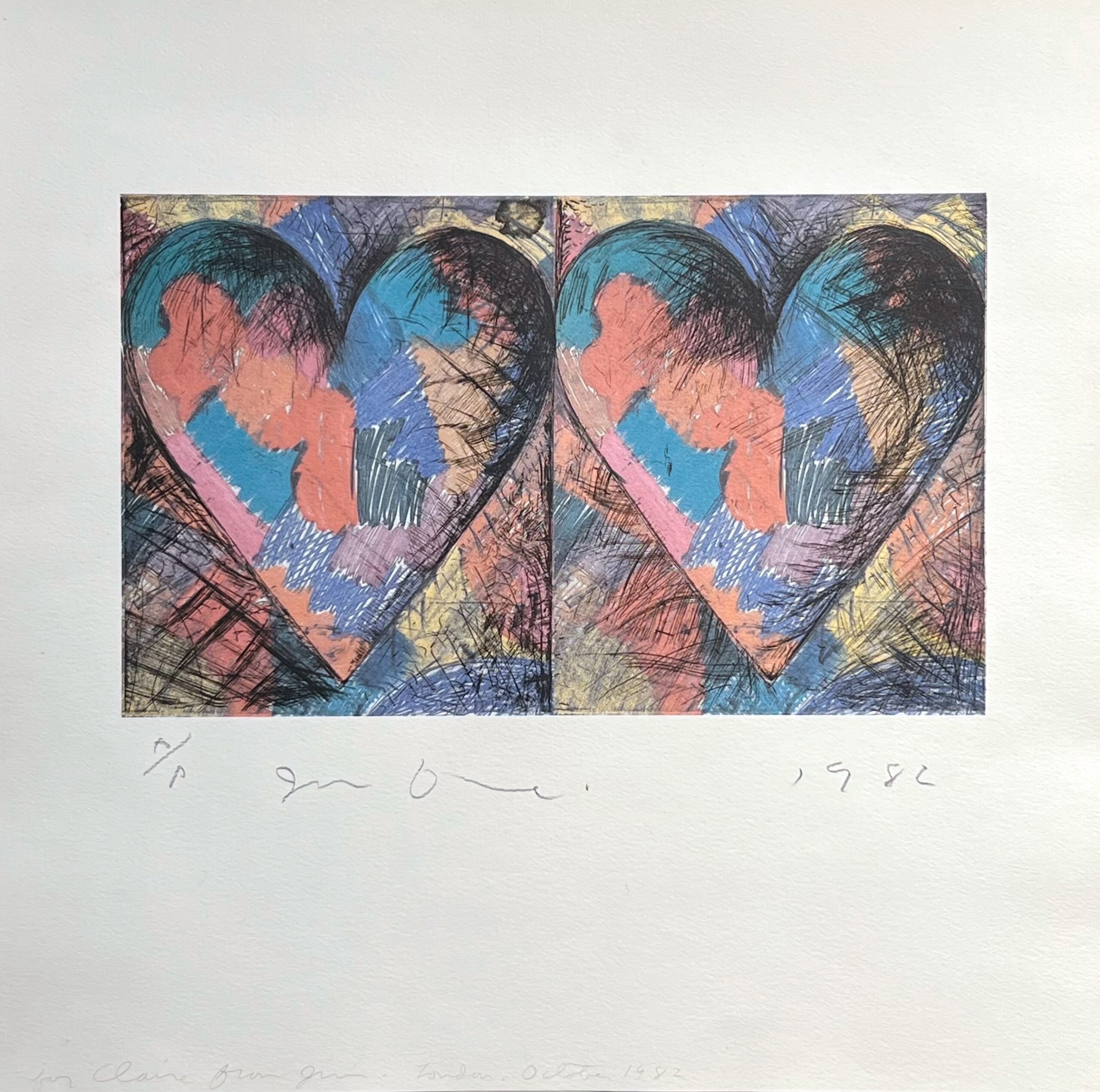 Louisiana Hearts by Jim Dine