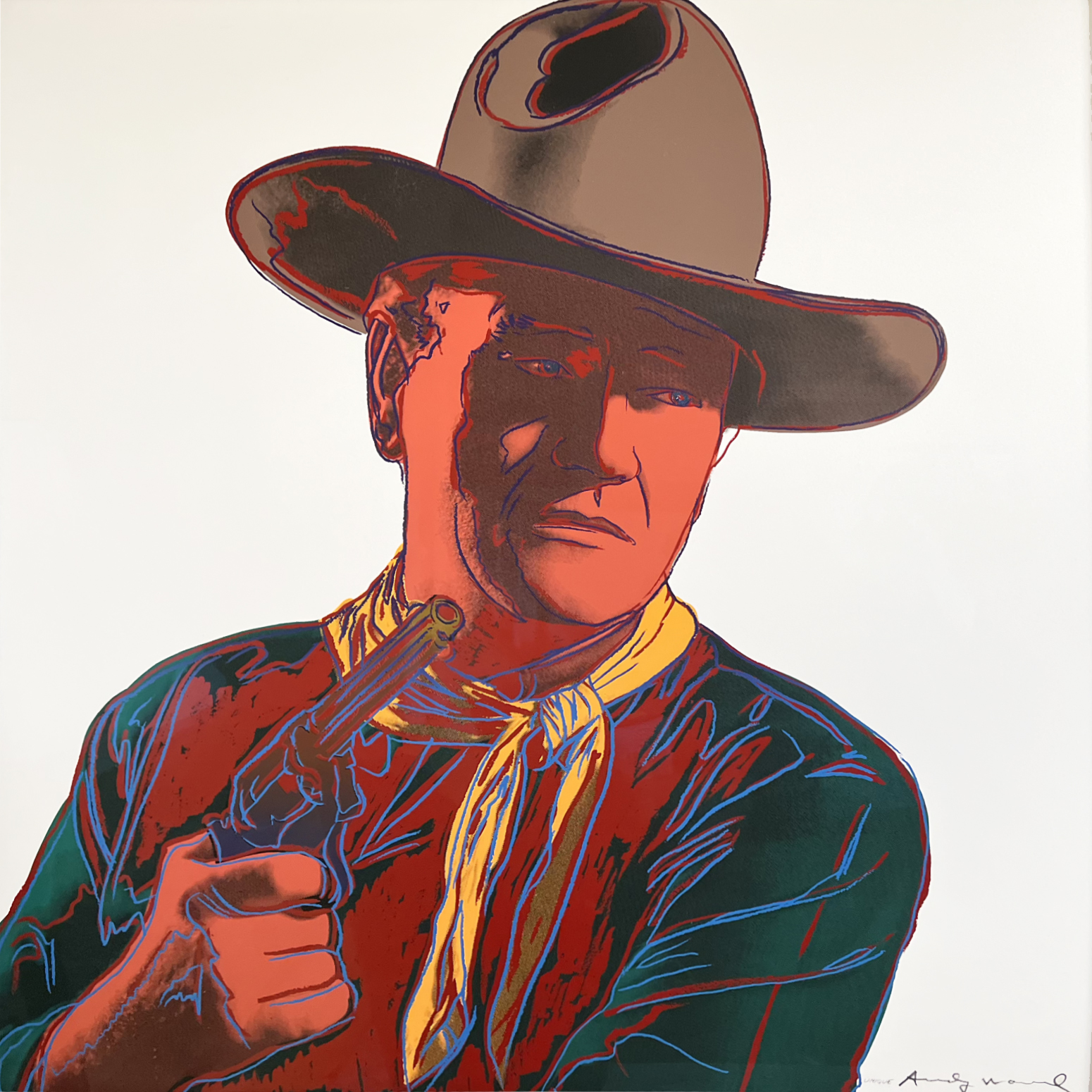 John Wayne (Unique) (FS II.377) by Andy Warhol