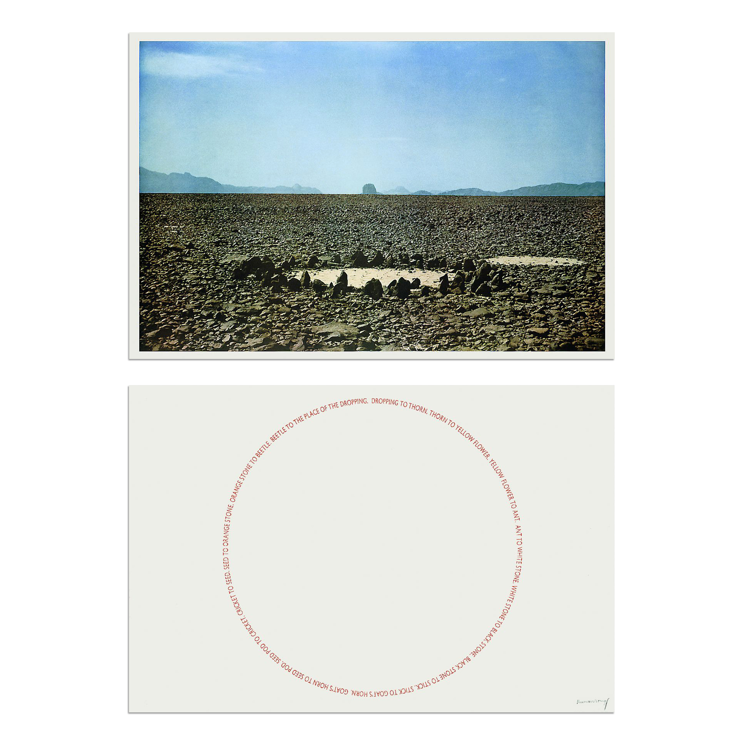 Two Sahara Works by Richard Long