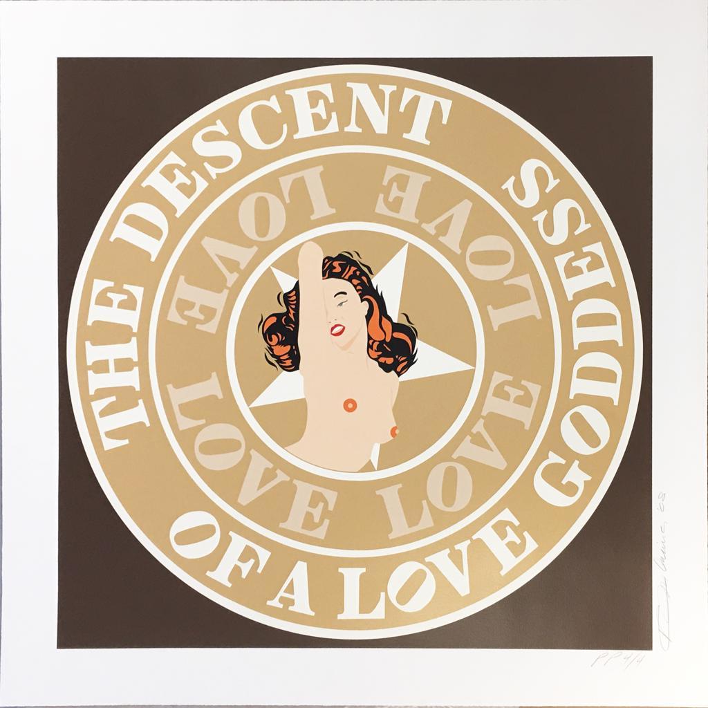 (Marilyn) Descent of a Love Goddess by Robert Indiana