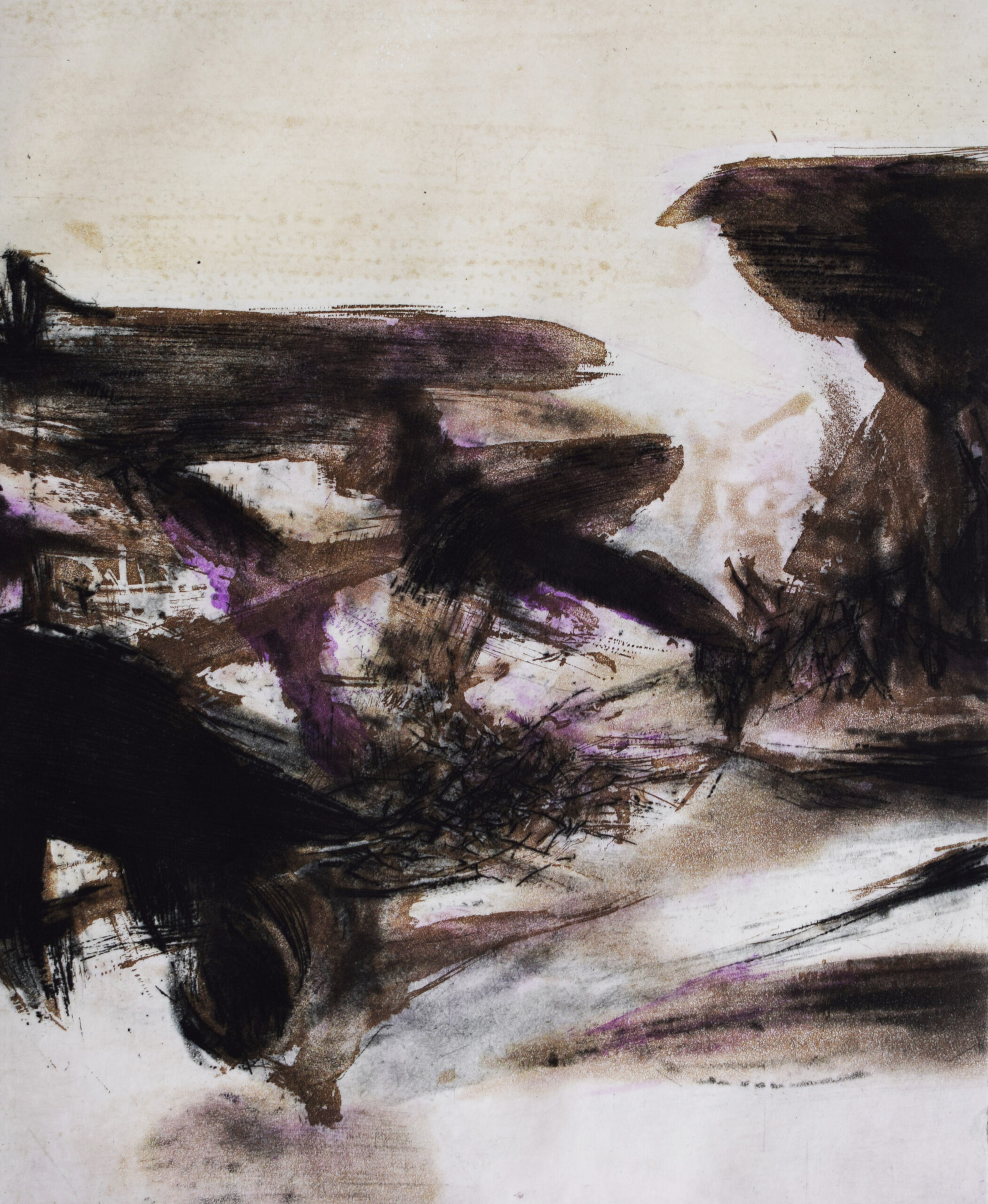 Composition IV, from: Canto Pisan by Zao Wou-ki