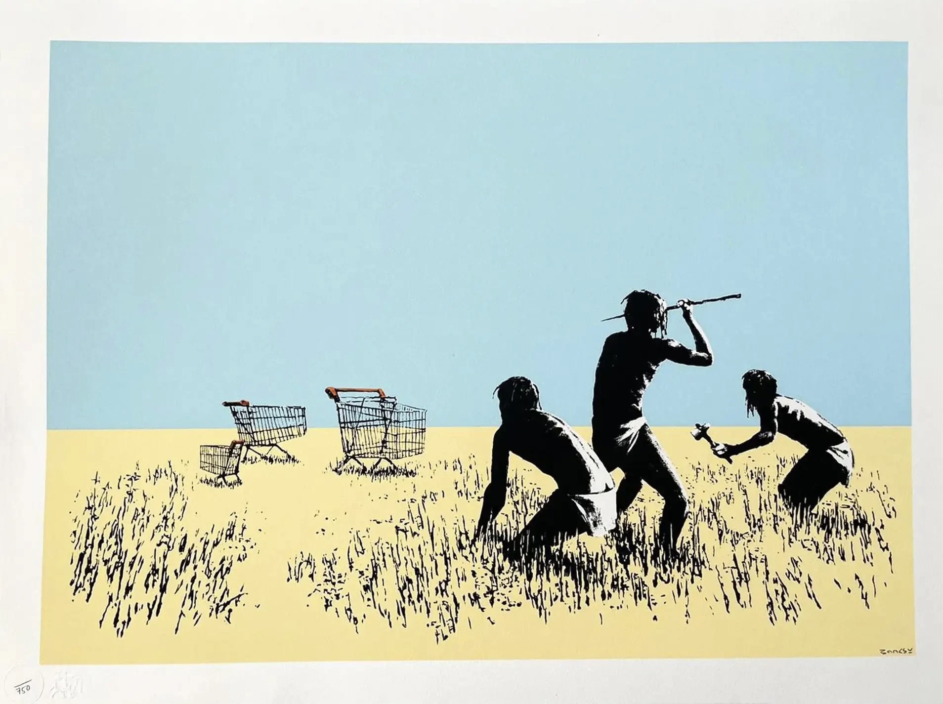 Trolley Hunters by Banksy