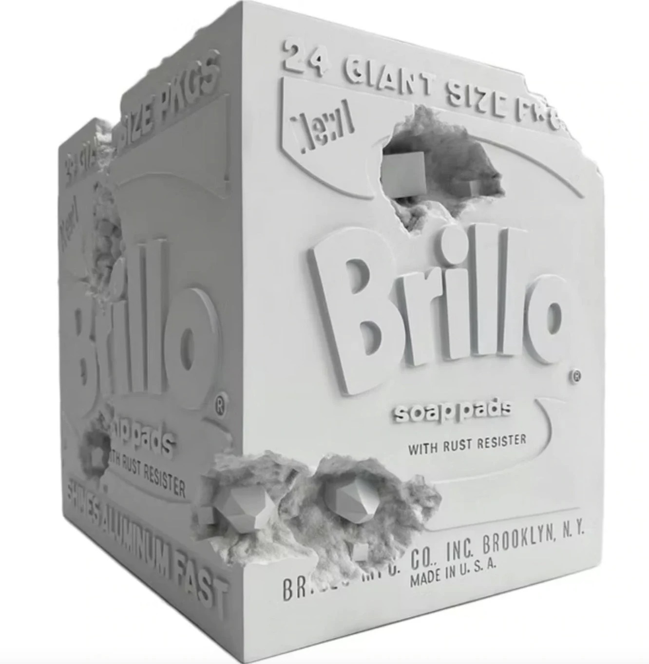 Eroded Brillo Box Figure