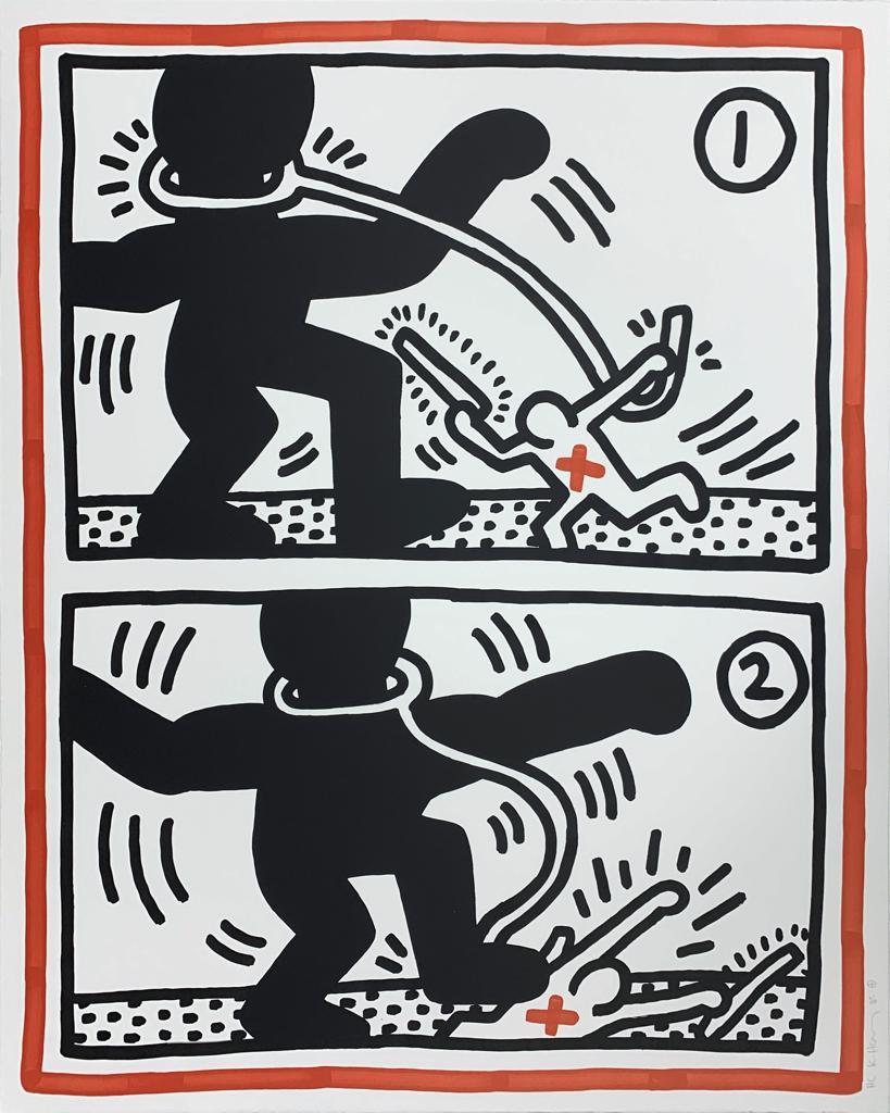 Untitled (Free South Africa #3) by Keith Haring