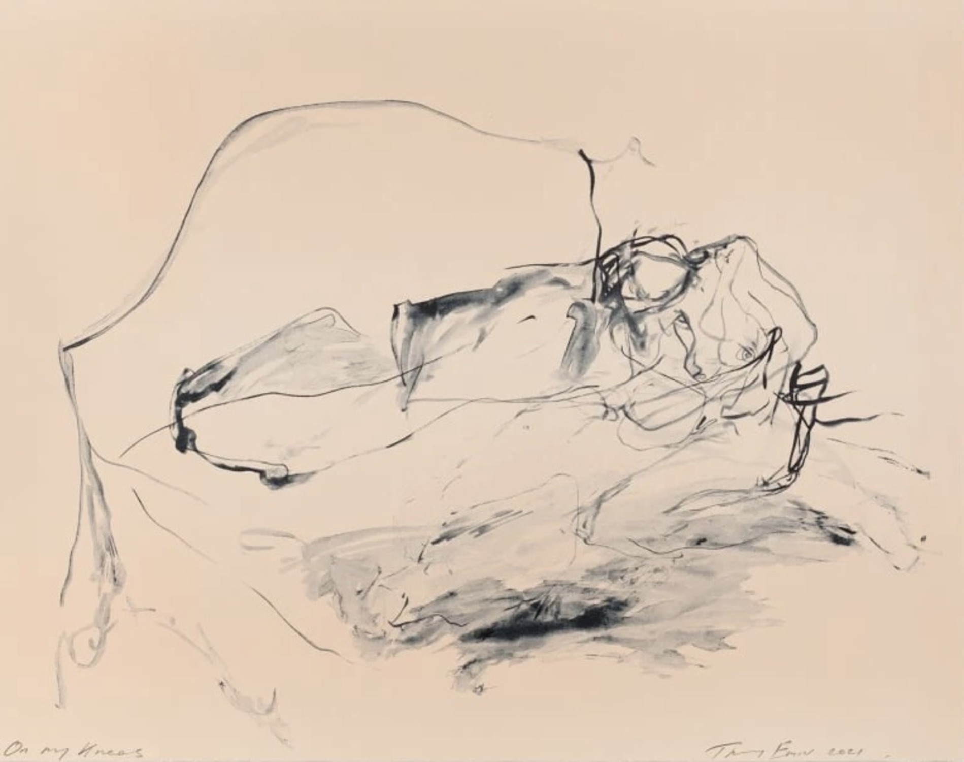 On My Knees by Tracey Emin