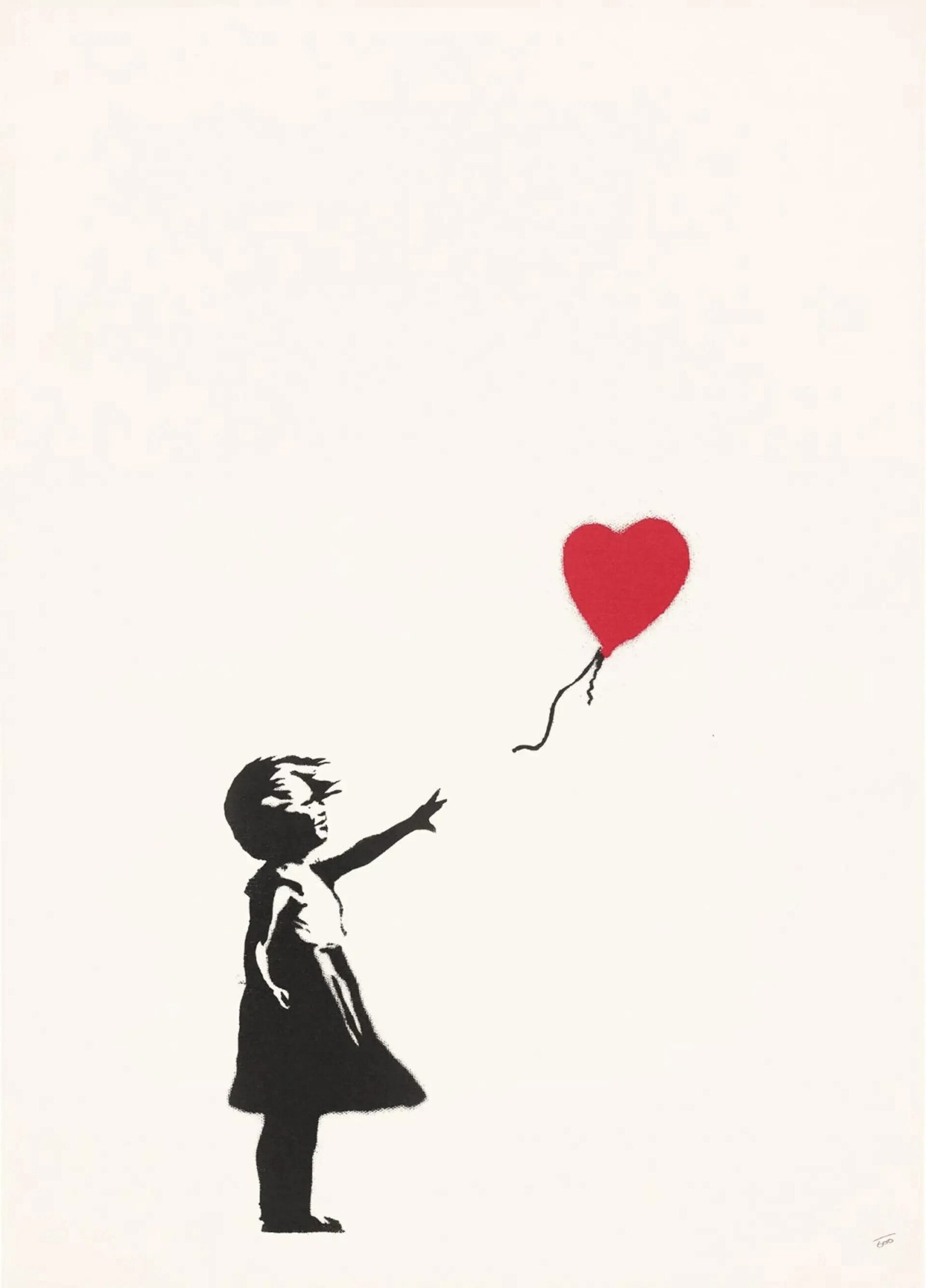 Girl With A Balloon (unsigned) by Banksy