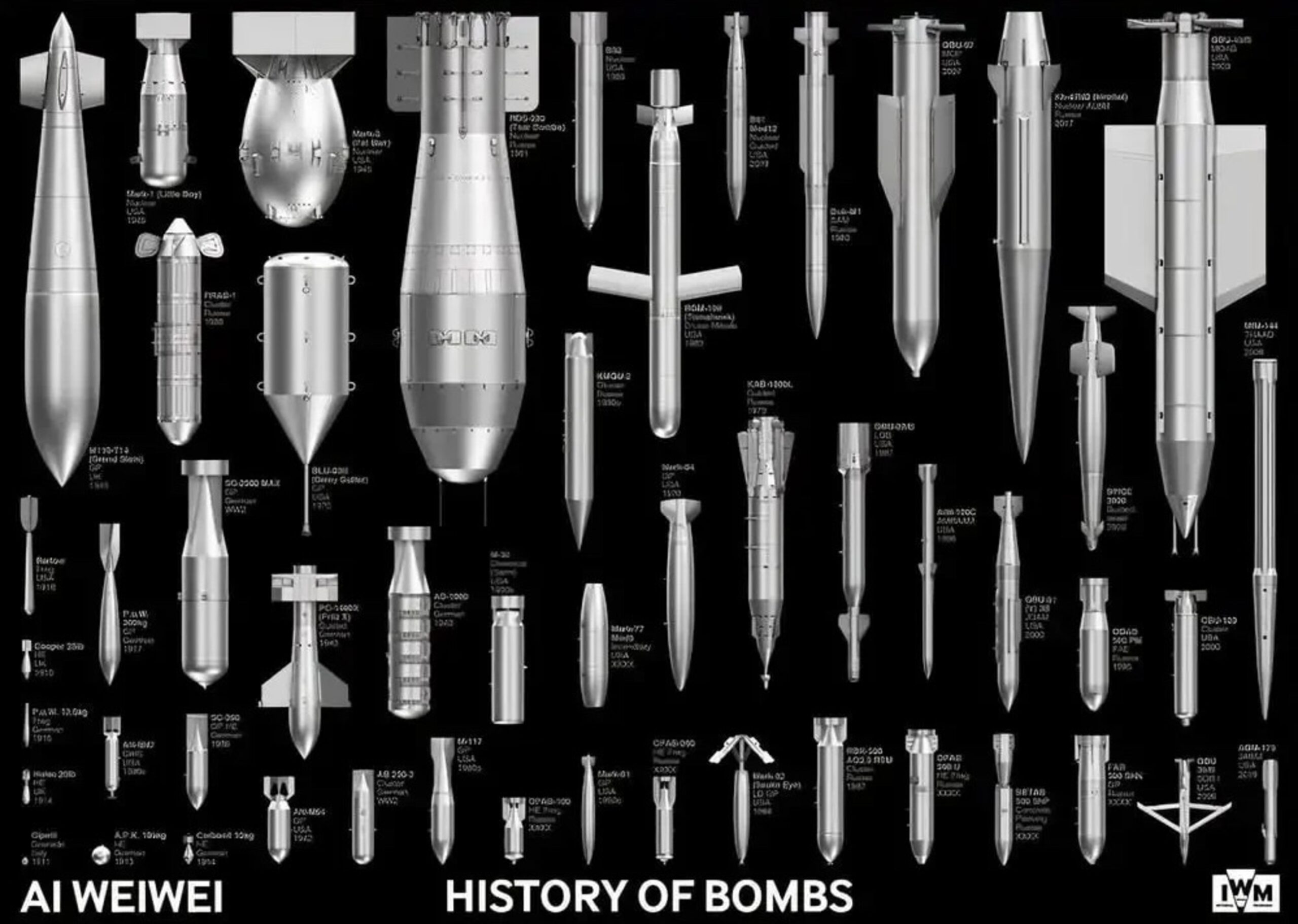 History of Bombs by Ai Weiwei