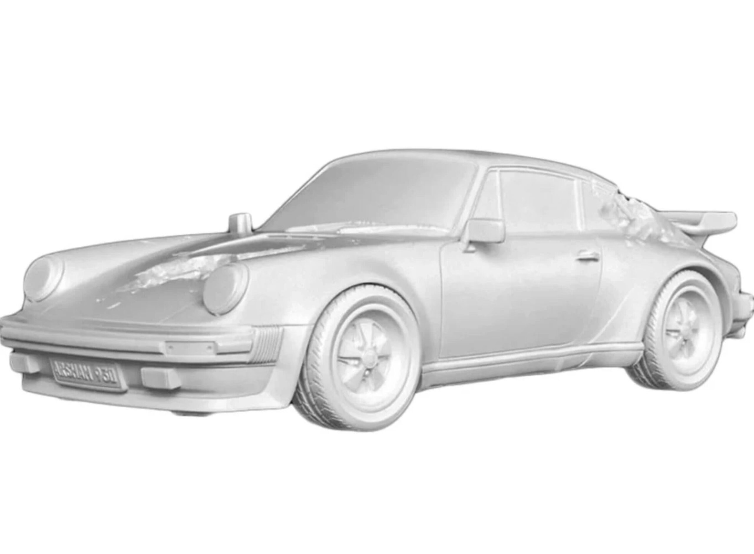 Eroded 911 Turbo Figure (white)