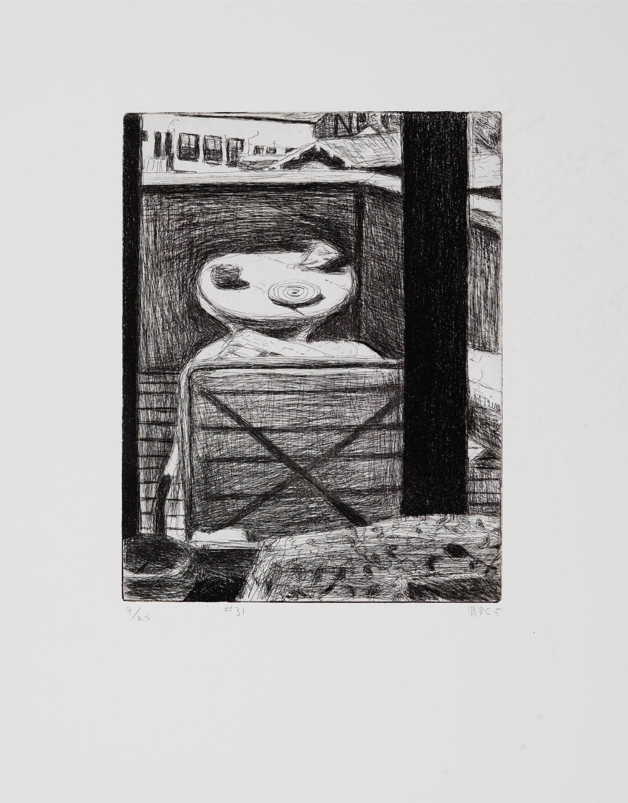 #31 from 41 Etchings Drypoints by Richard Diebenkorn