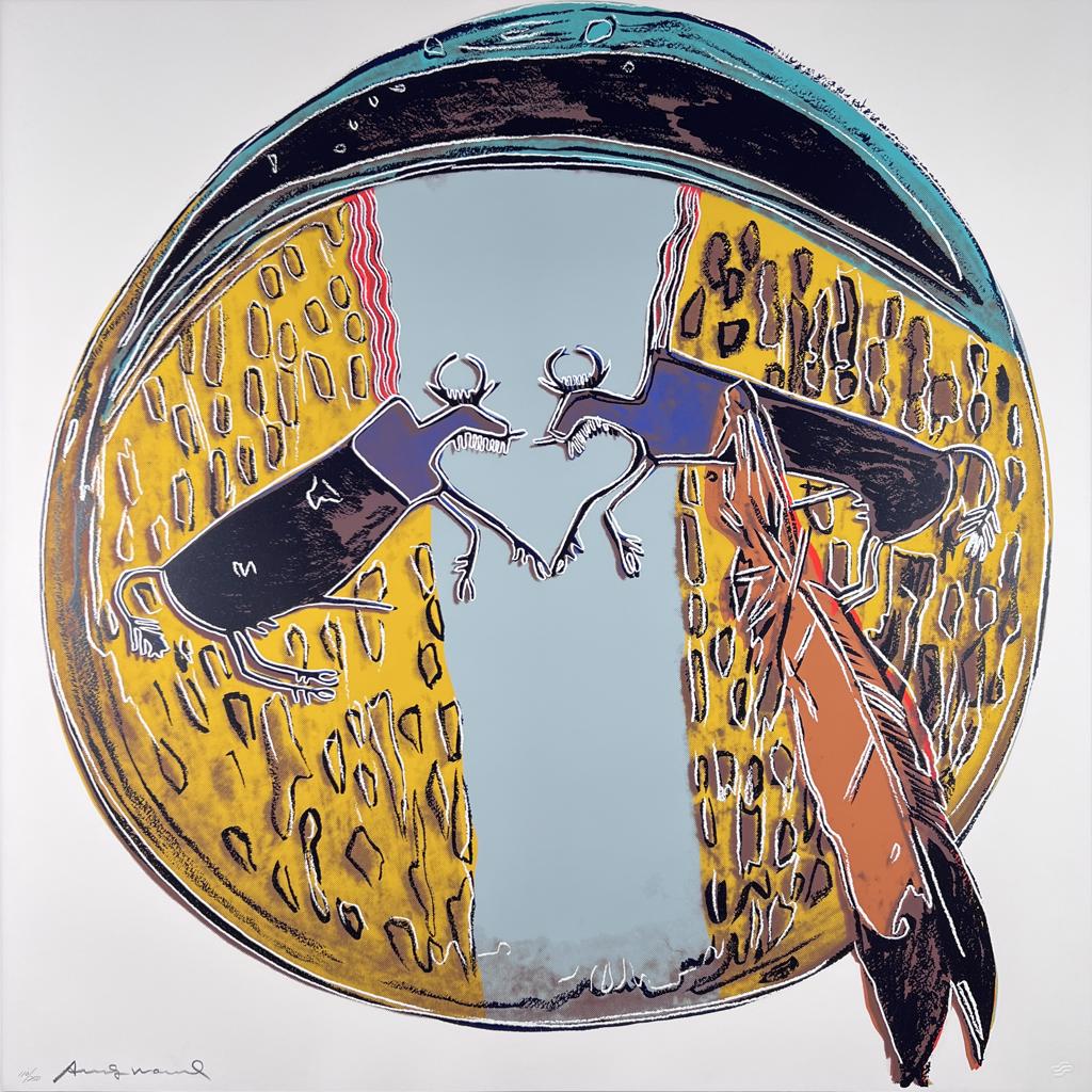 Cowboys and Indians: Plains Indian Shield, II.382 by Andy Warhol