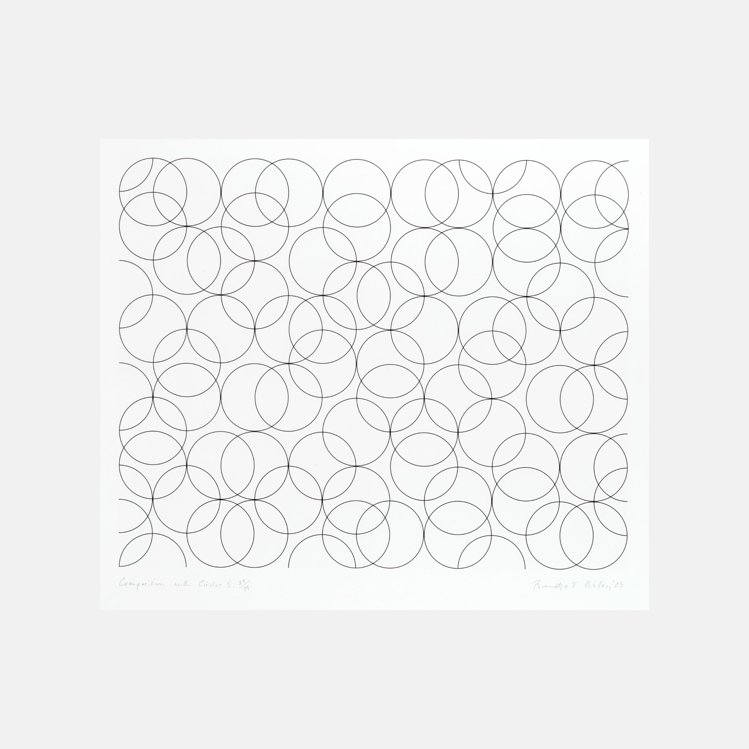 Composition With Circles 5 by Bridget Riley